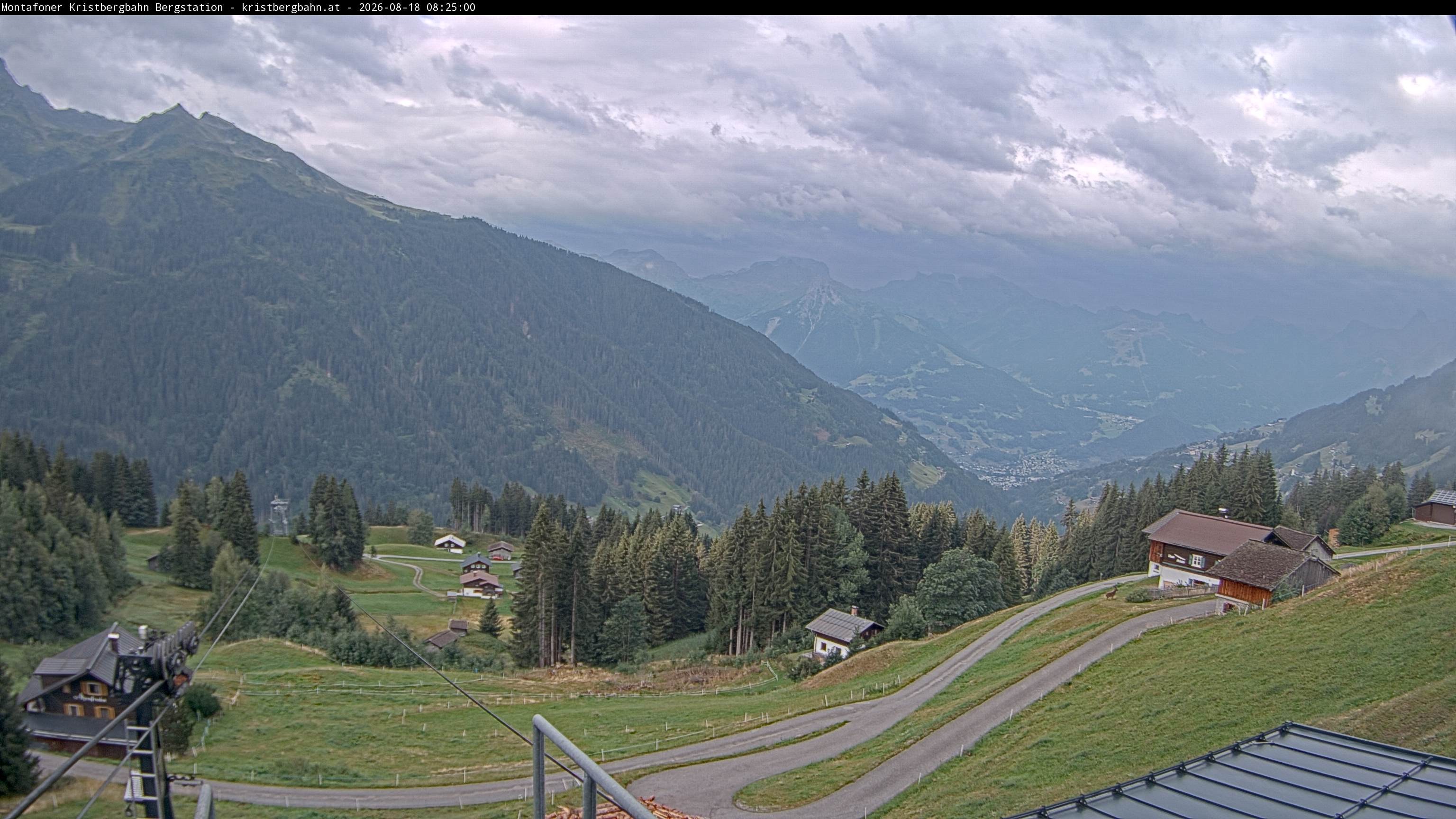 Archiv Foto Webcam Bergstation Montafoner Kristbergbahn, Vorarlberg