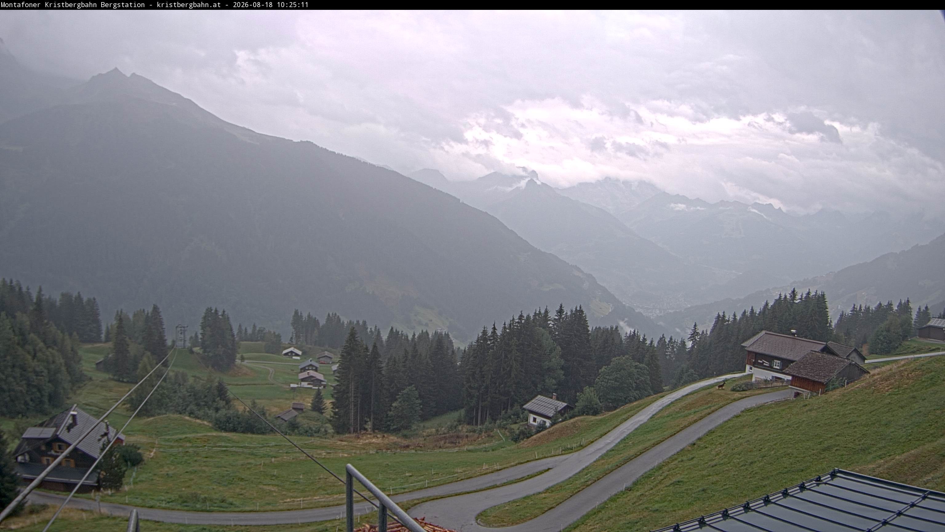 Archiv Foto Webcam Bergstation Montafoner Kristbergbahn, Vorarlberg