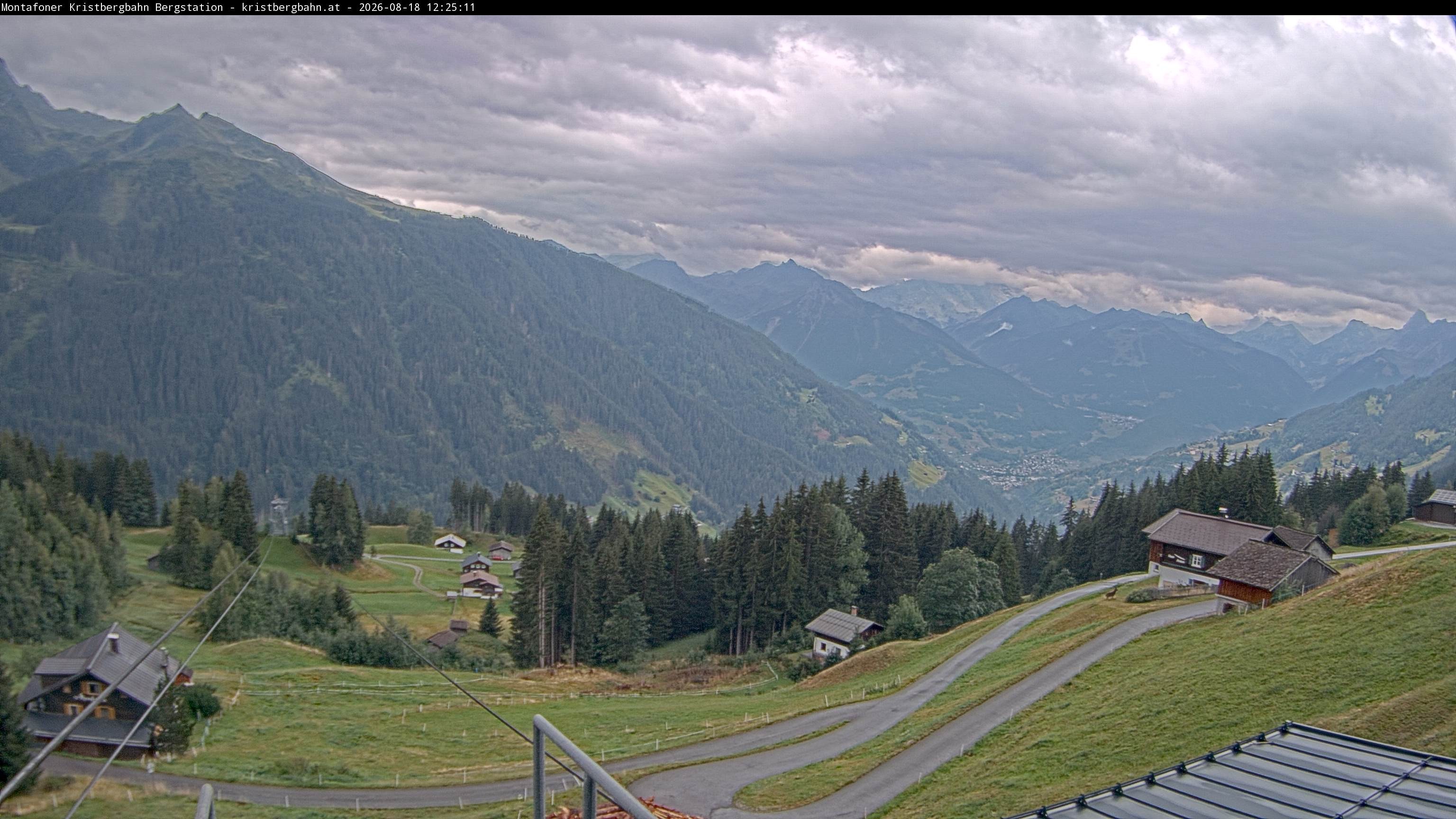 Archiv Foto Webcam Bergstation Montafoner Kristbergbahn, Vorarlberg