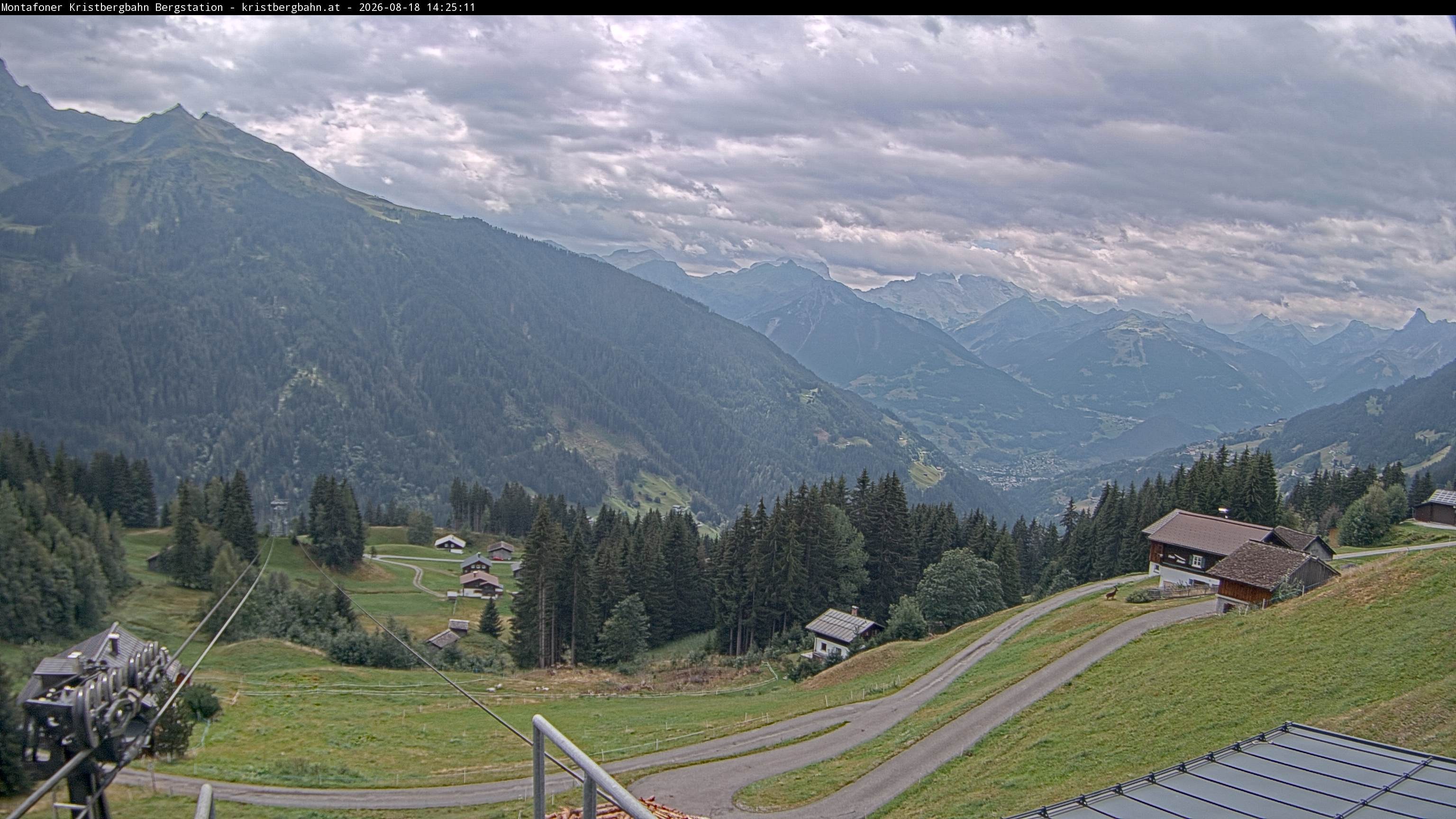 Archiv Foto Webcam Bergstation Montafoner Kristbergbahn, Vorarlberg