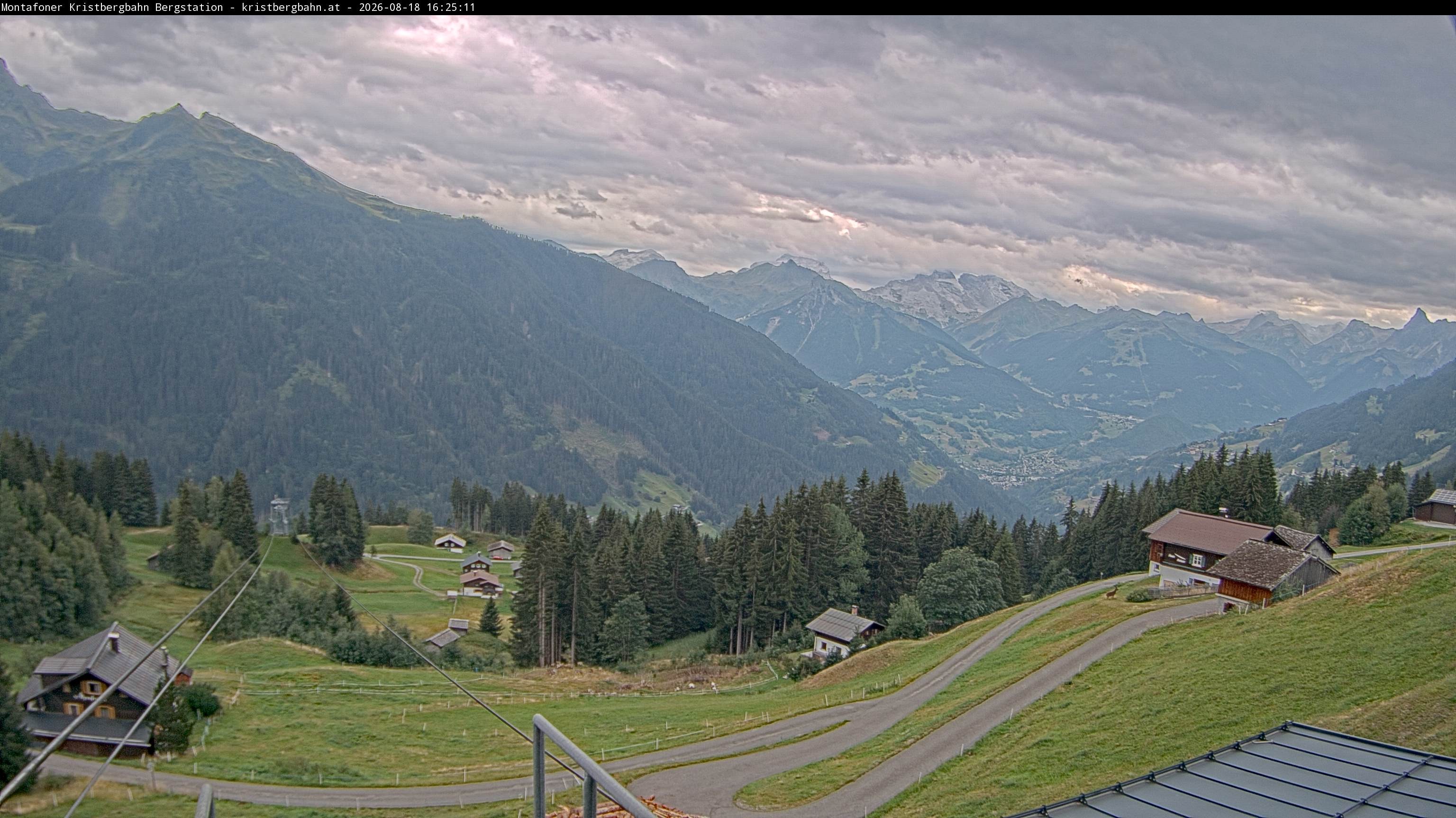 Archiv Foto Webcam Bergstation Montafoner Kristbergbahn, Vorarlberg