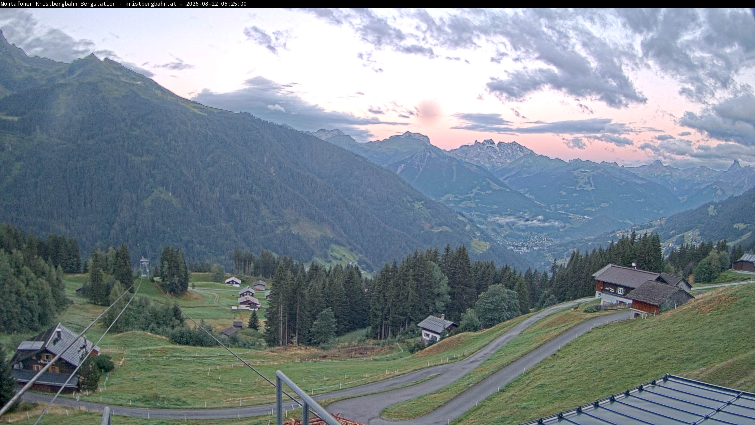 Archiv Foto Webcam Bergstation Montafoner Kristbergbahn, Vorarlberg