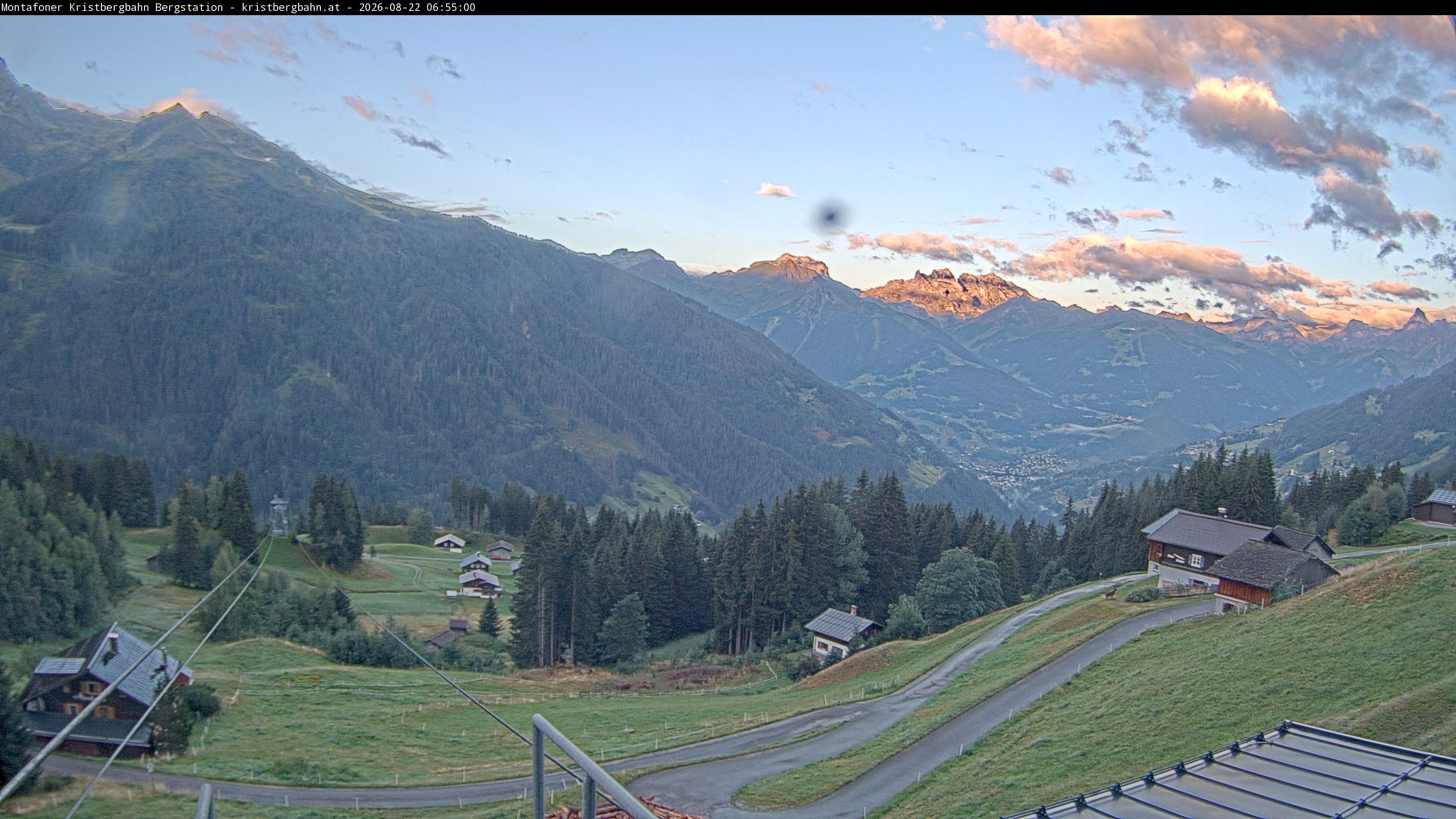 Archiv Foto Webcam Bergstation Montafoner Kristbergbahn, Vorarlberg