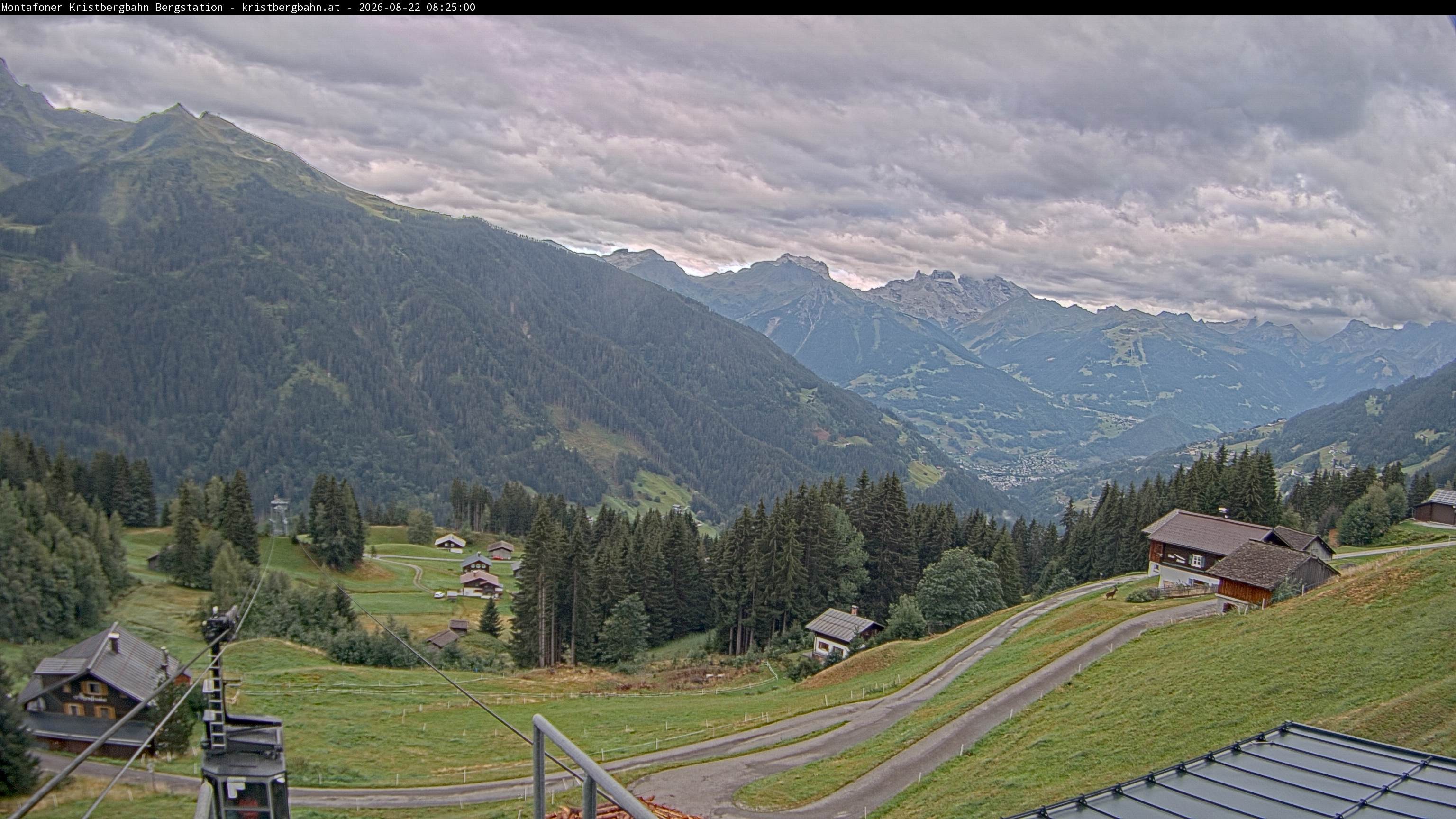 Archiv Foto Webcam Bergstation Montafoner Kristbergbahn, Vorarlberg