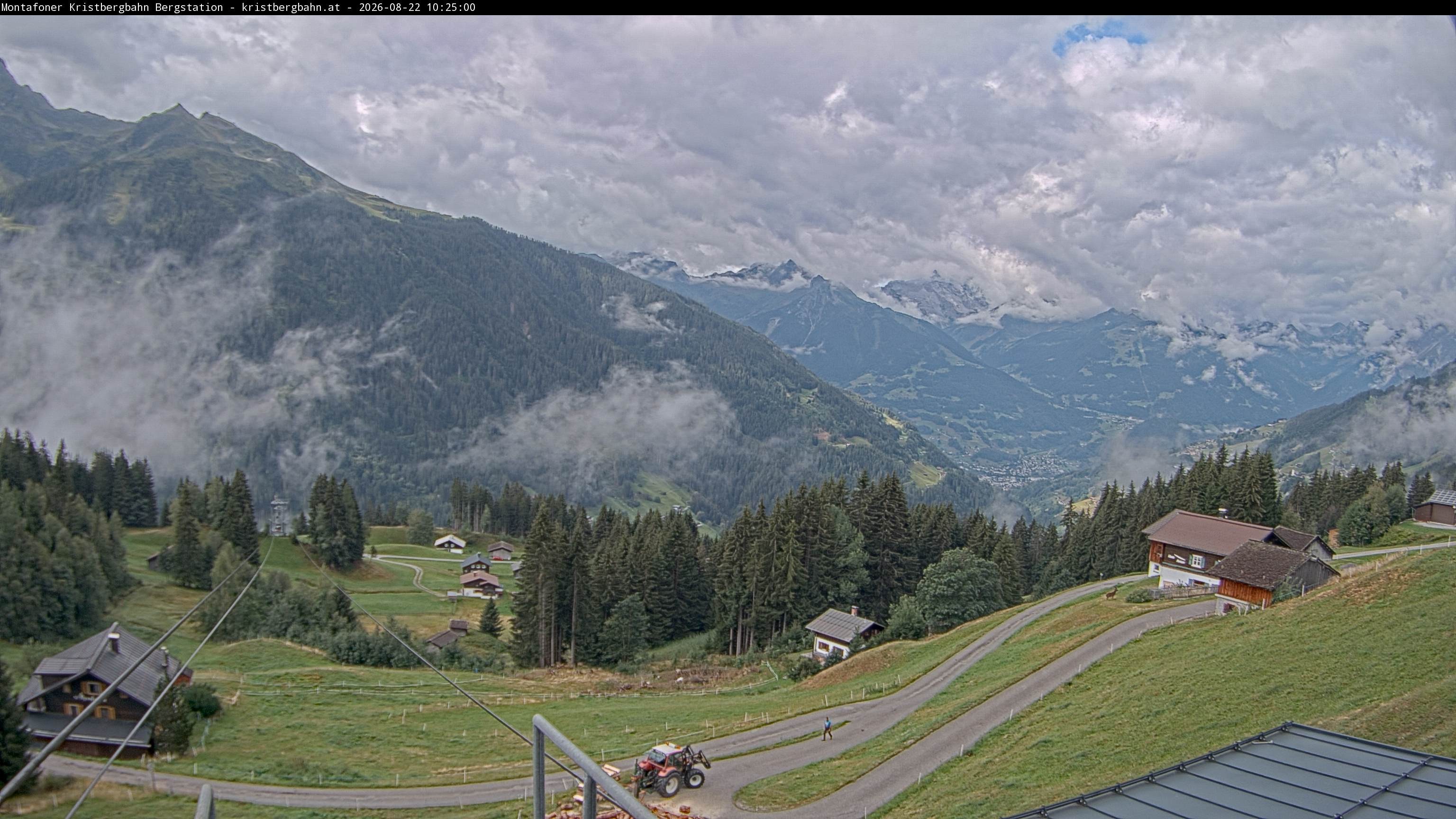Archiv Foto Webcam Bergstation Montafoner Kristbergbahn, Vorarlberg