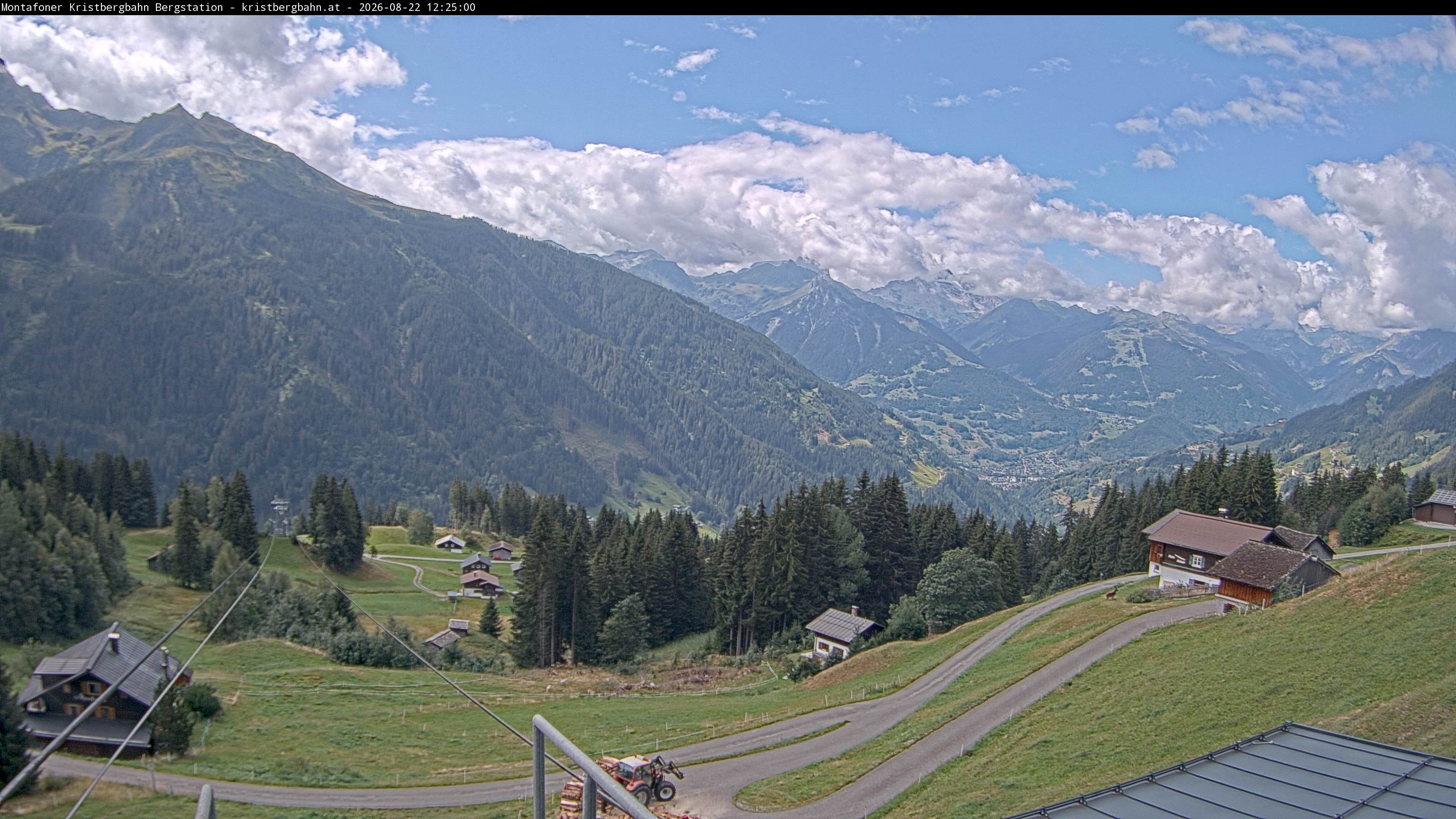 Archiv Foto Webcam Bergstation Montafoner Kristbergbahn, Vorarlberg