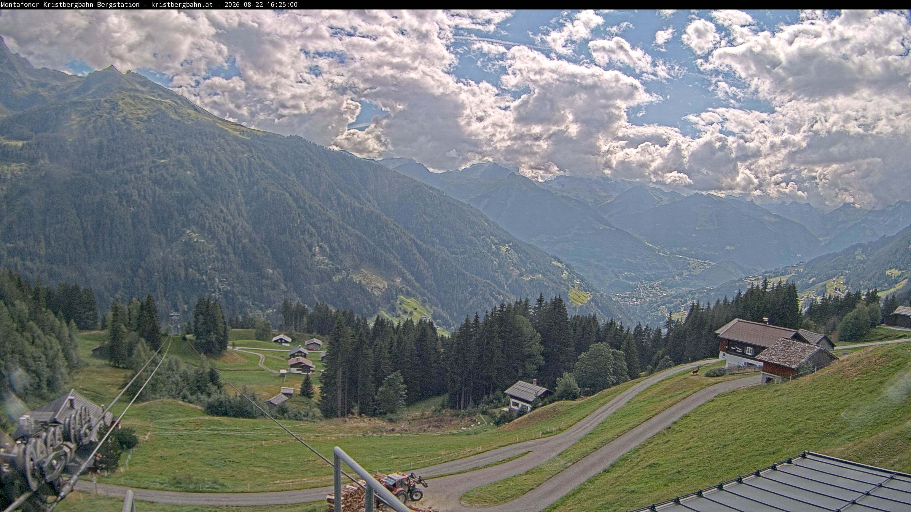 Archiv Foto Webcam Bergstation Montafoner Kristbergbahn, Vorarlberg