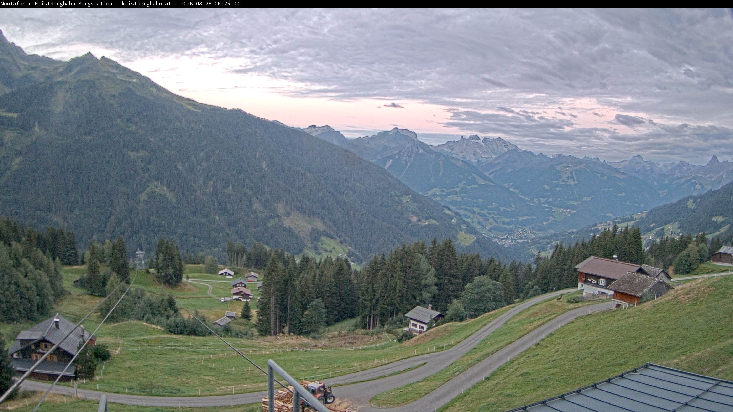 Archiv Foto Webcam Bergstation Montafoner Kristbergbahn, Vorarlberg