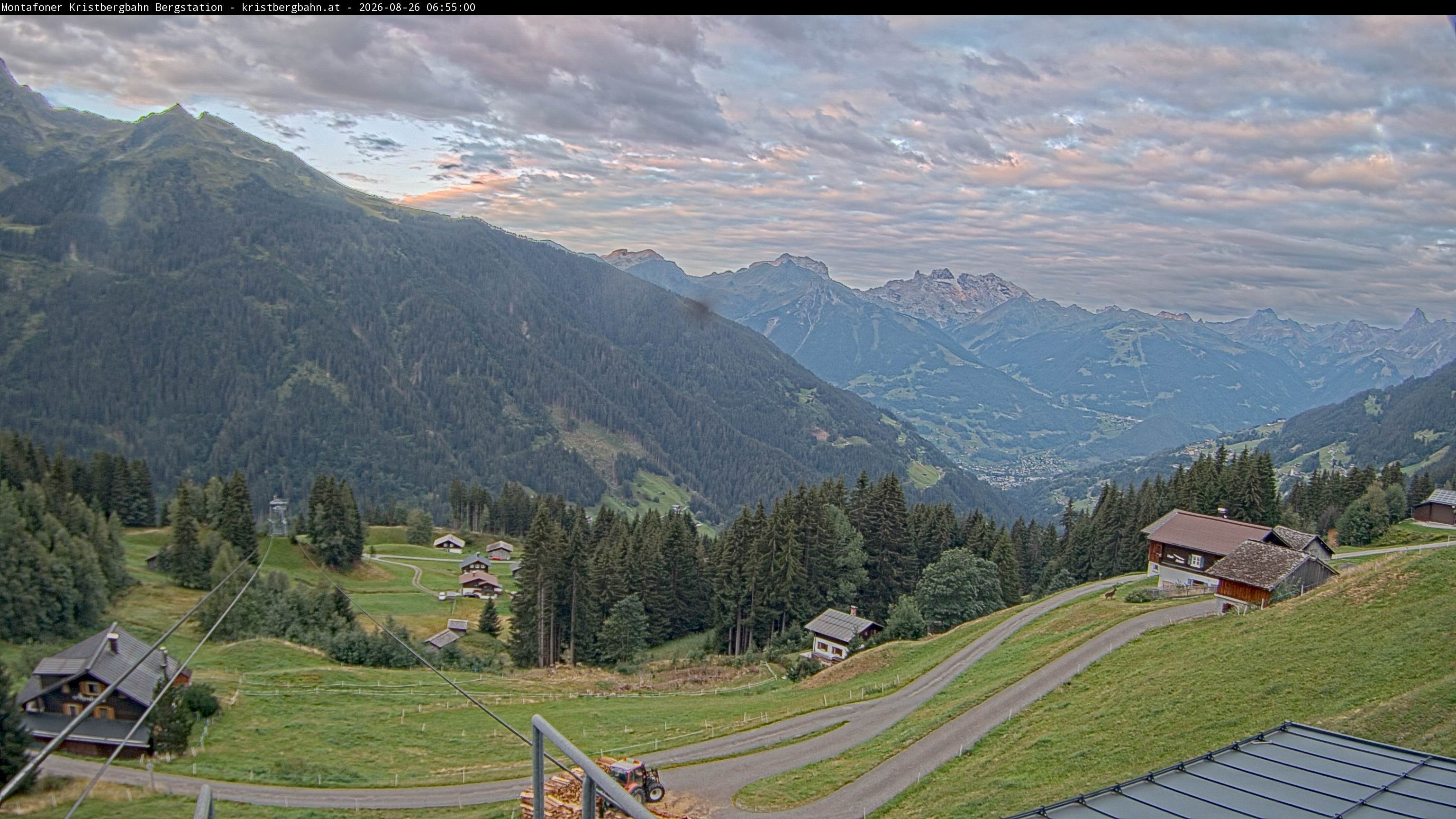 Archiv Foto Webcam Bergstation Montafoner Kristbergbahn, Vorarlberg