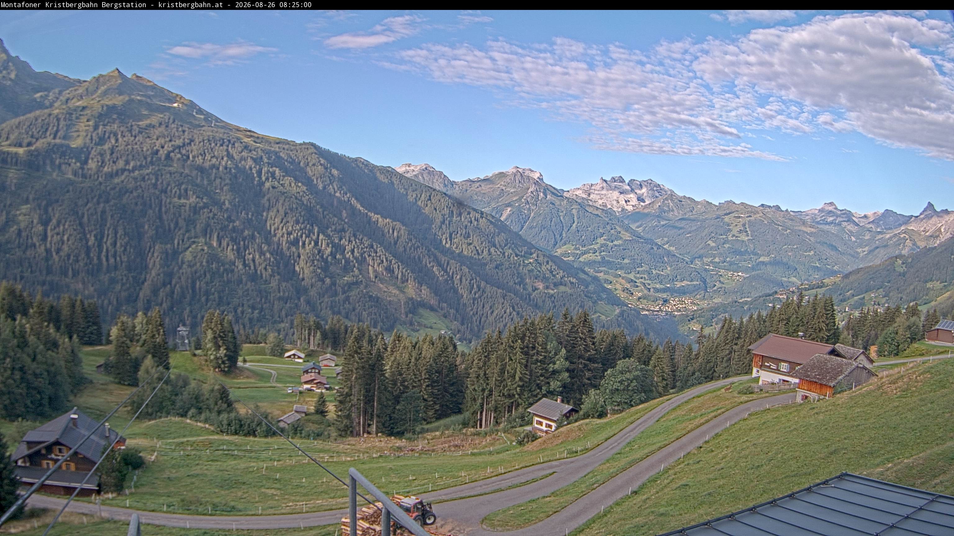 Archiv Foto Webcam Bergstation Montafoner Kristbergbahn, Vorarlberg