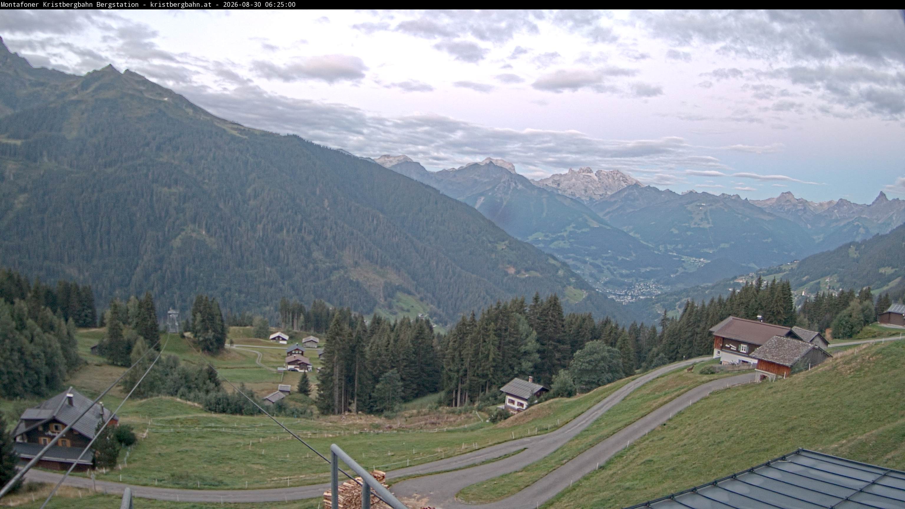 Archiv Foto Webcam Bergstation Montafoner Kristbergbahn, Vorarlberg