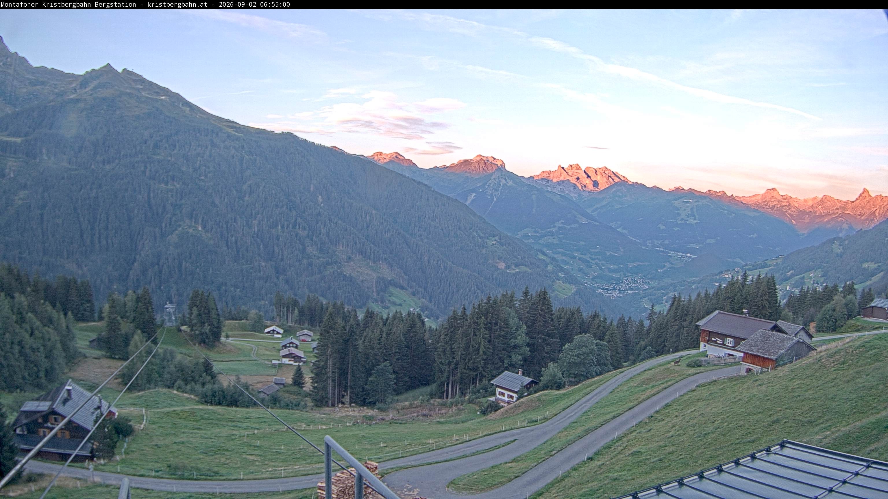 Archiv Foto Webcam Bergstation Montafoner Kristbergbahn, Vorarlberg