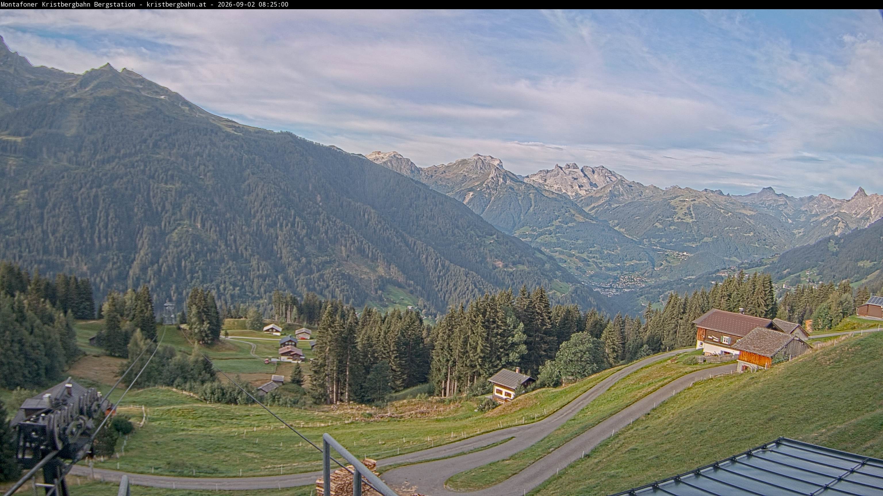 Archiv Foto Webcam Bergstation Montafoner Kristbergbahn, Vorarlberg