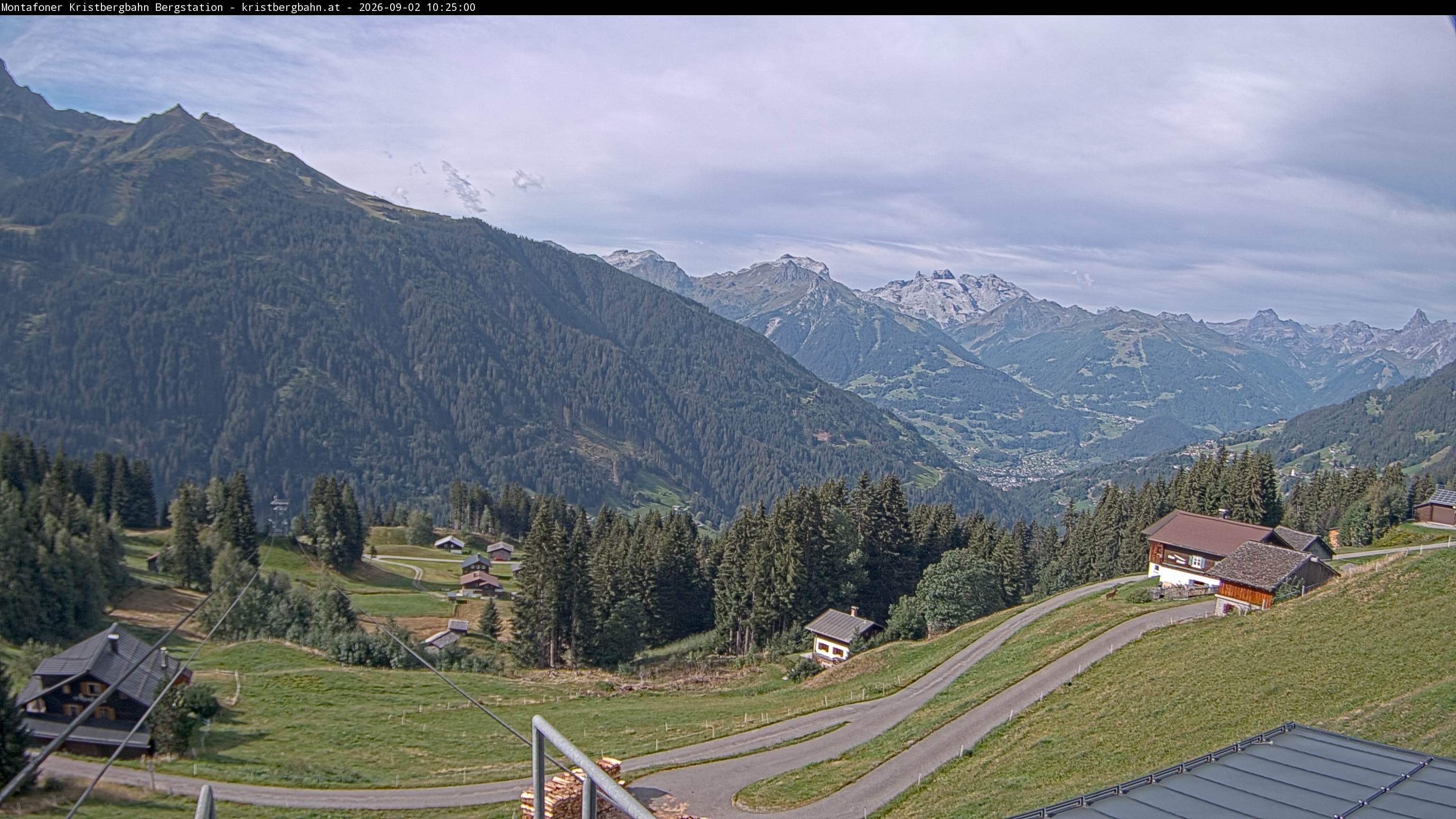 Archiv Foto Webcam Bergstation Montafoner Kristbergbahn, Vorarlberg