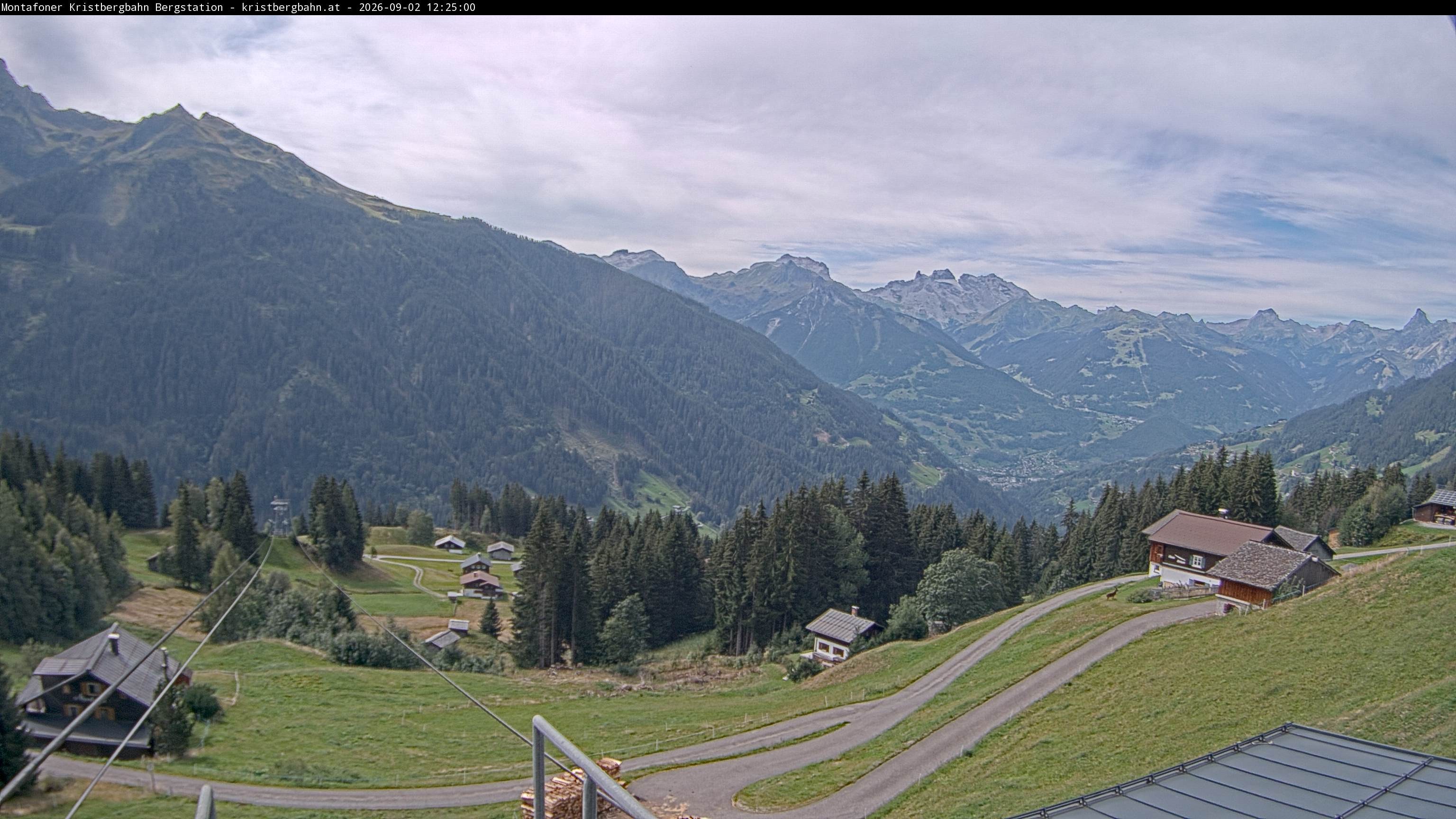 Archiv Foto Webcam Bergstation Montafoner Kristbergbahn, Vorarlberg