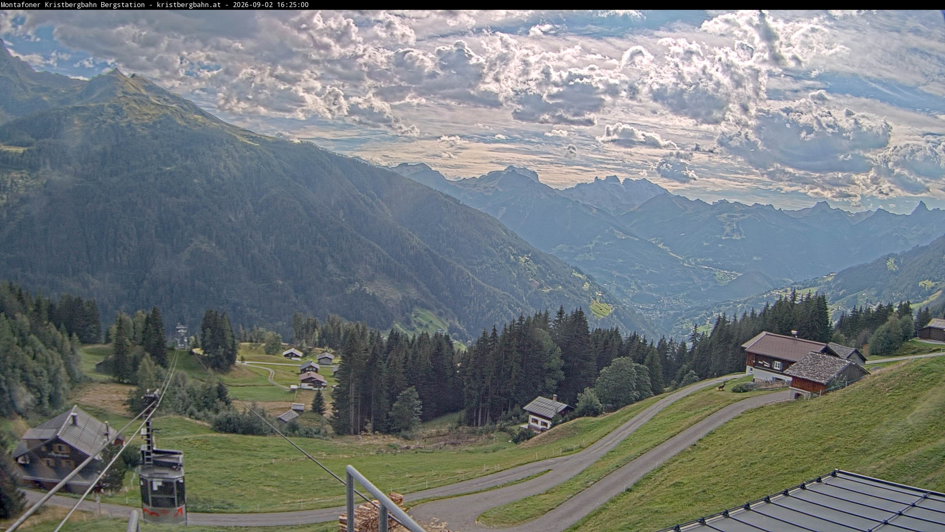 Archiv Foto Webcam Bergstation Montafoner Kristbergbahn, Vorarlberg
