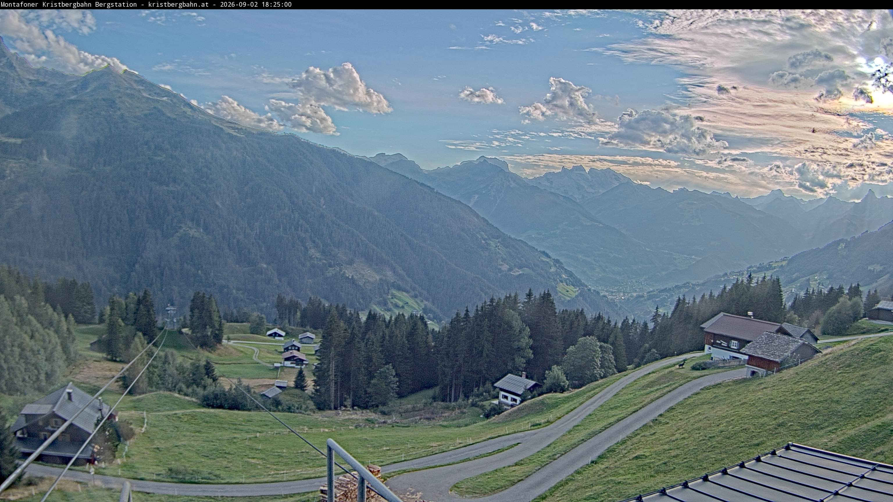 Archiv Foto Webcam Bergstation Montafoner Kristbergbahn, Vorarlberg
