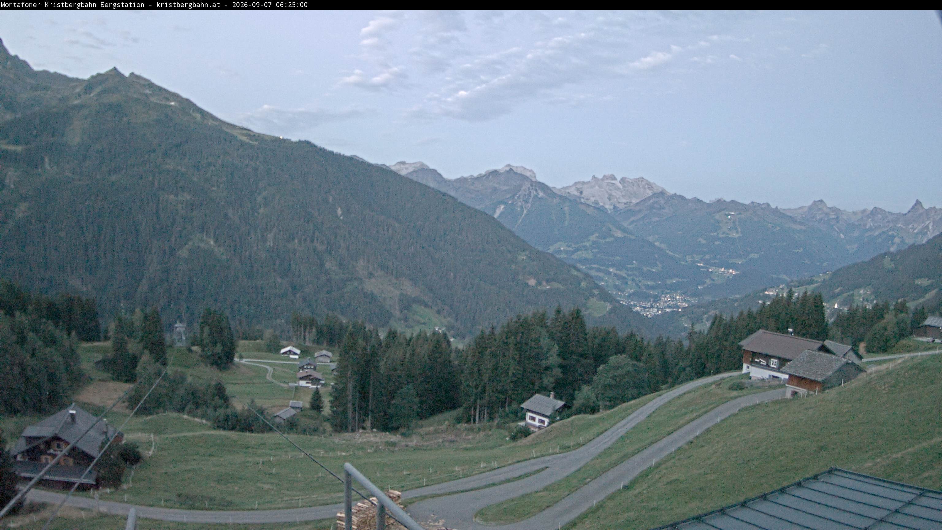 Archiv Foto Webcam Bergstation Montafoner Kristbergbahn, Vorarlberg