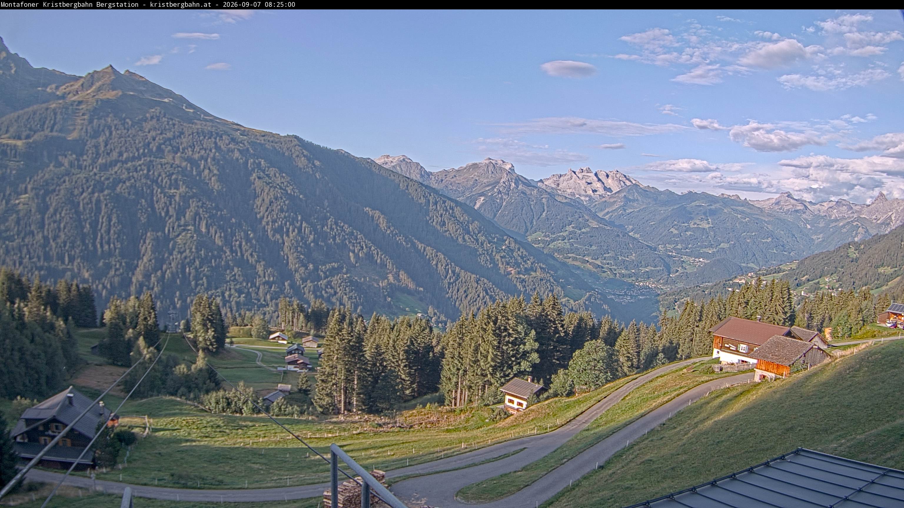 Archiv Foto Webcam Bergstation Montafoner Kristbergbahn, Vorarlberg