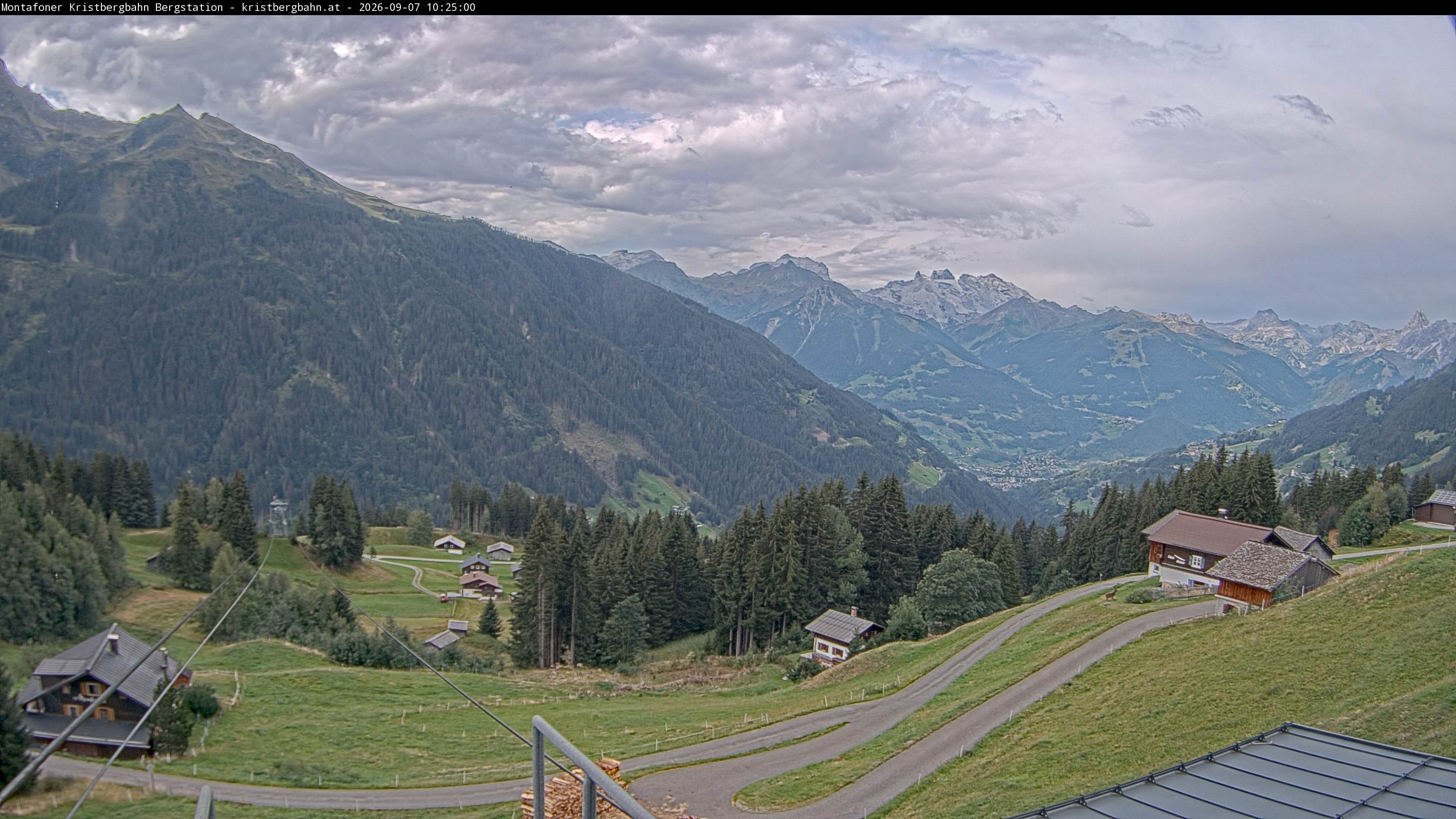 Archiv Foto Webcam Bergstation Montafoner Kristbergbahn, Vorarlberg