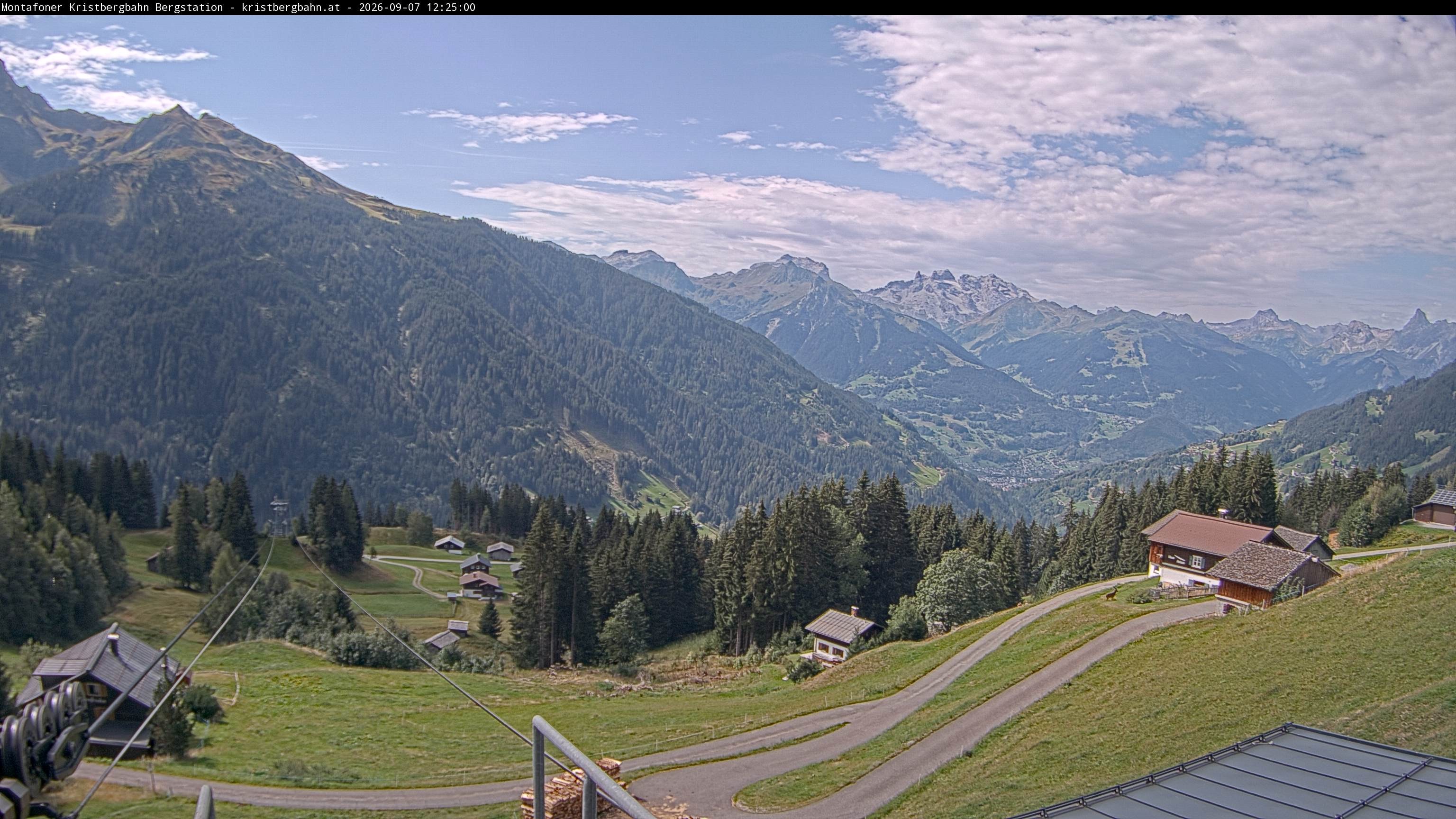 Archiv Foto Webcam Bergstation Montafoner Kristbergbahn, Vorarlberg