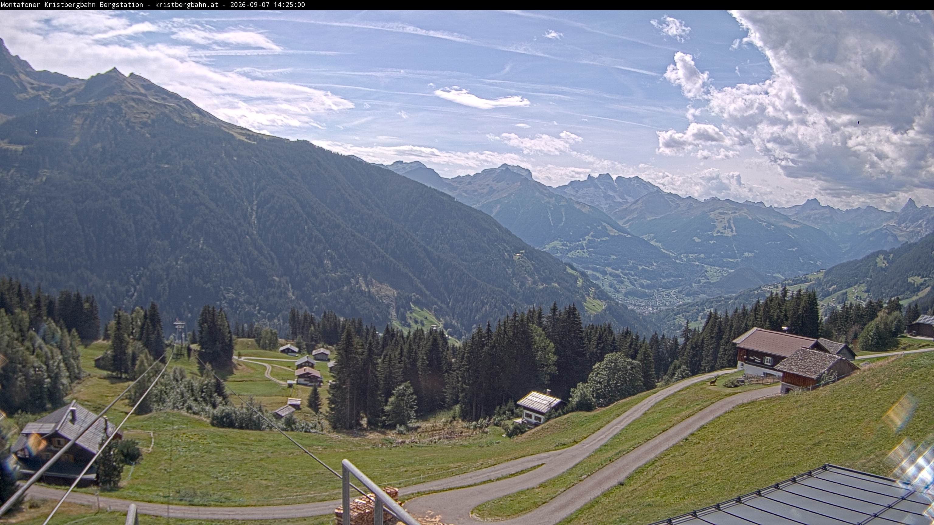 Archiv Foto Webcam Bergstation Montafoner Kristbergbahn, Vorarlberg