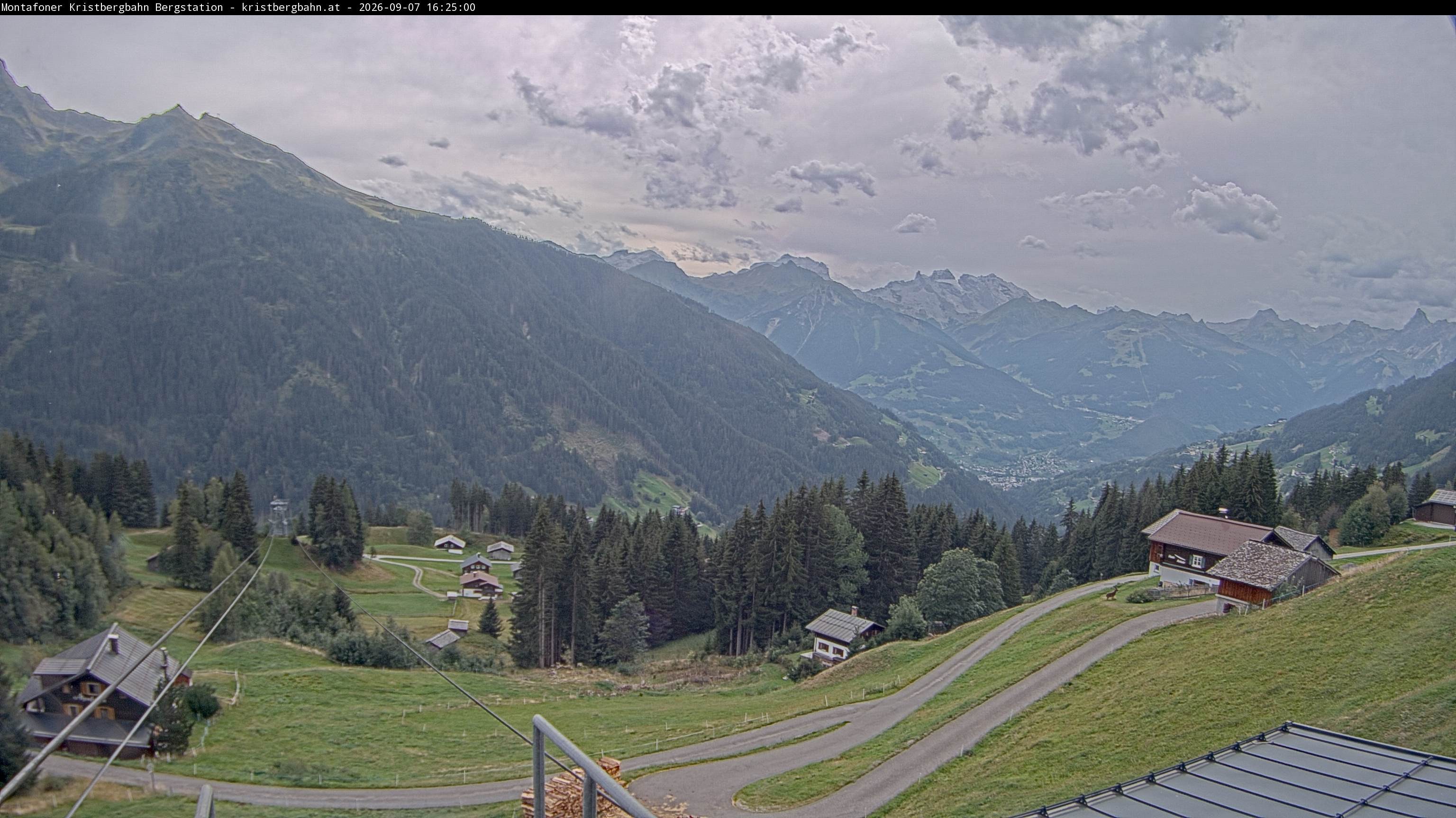 Archiv Foto Webcam Bergstation Montafoner Kristbergbahn, Vorarlberg