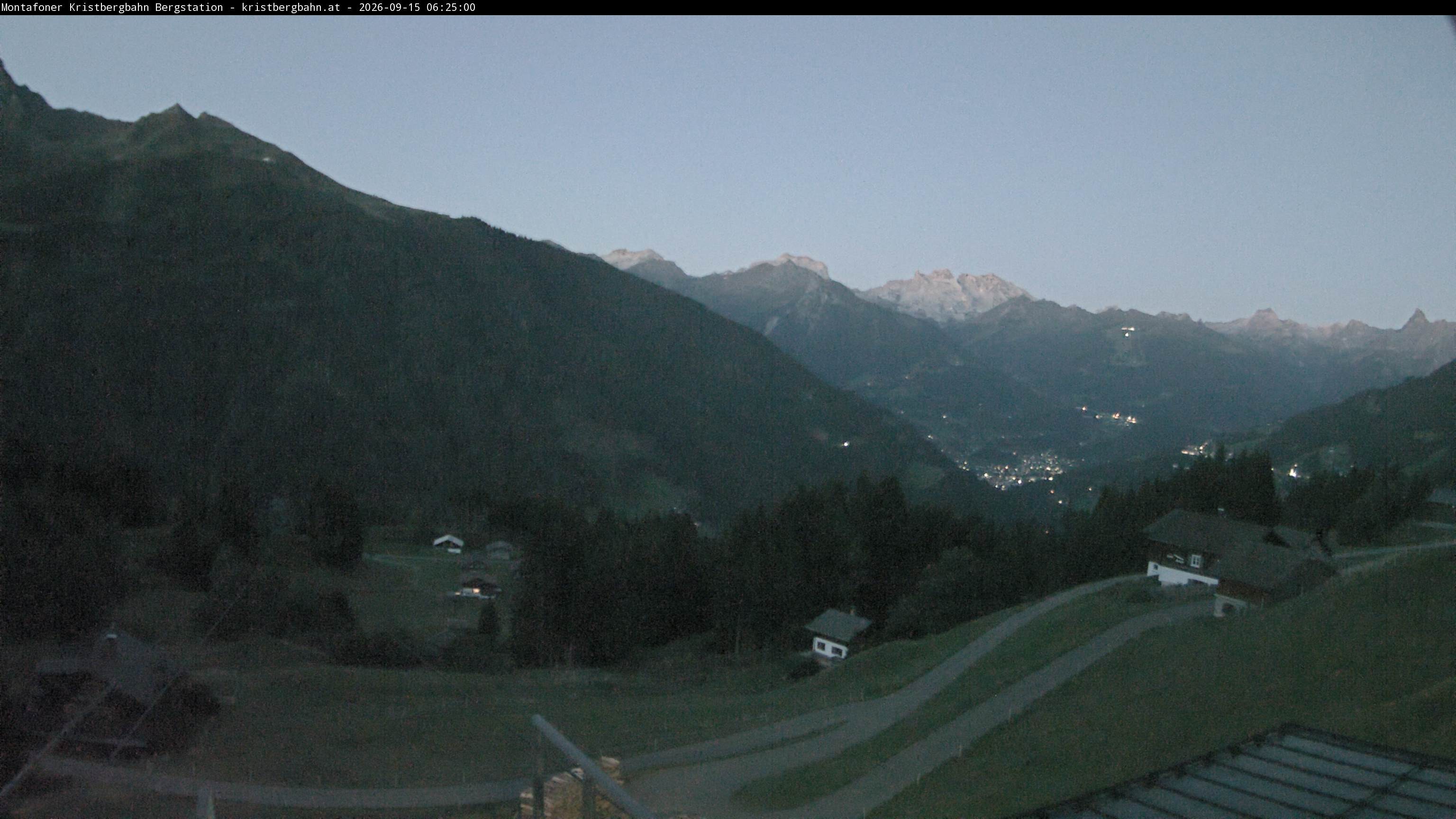 Archiv Foto Webcam Bergstation Montafoner Kristbergbahn, Vorarlberg