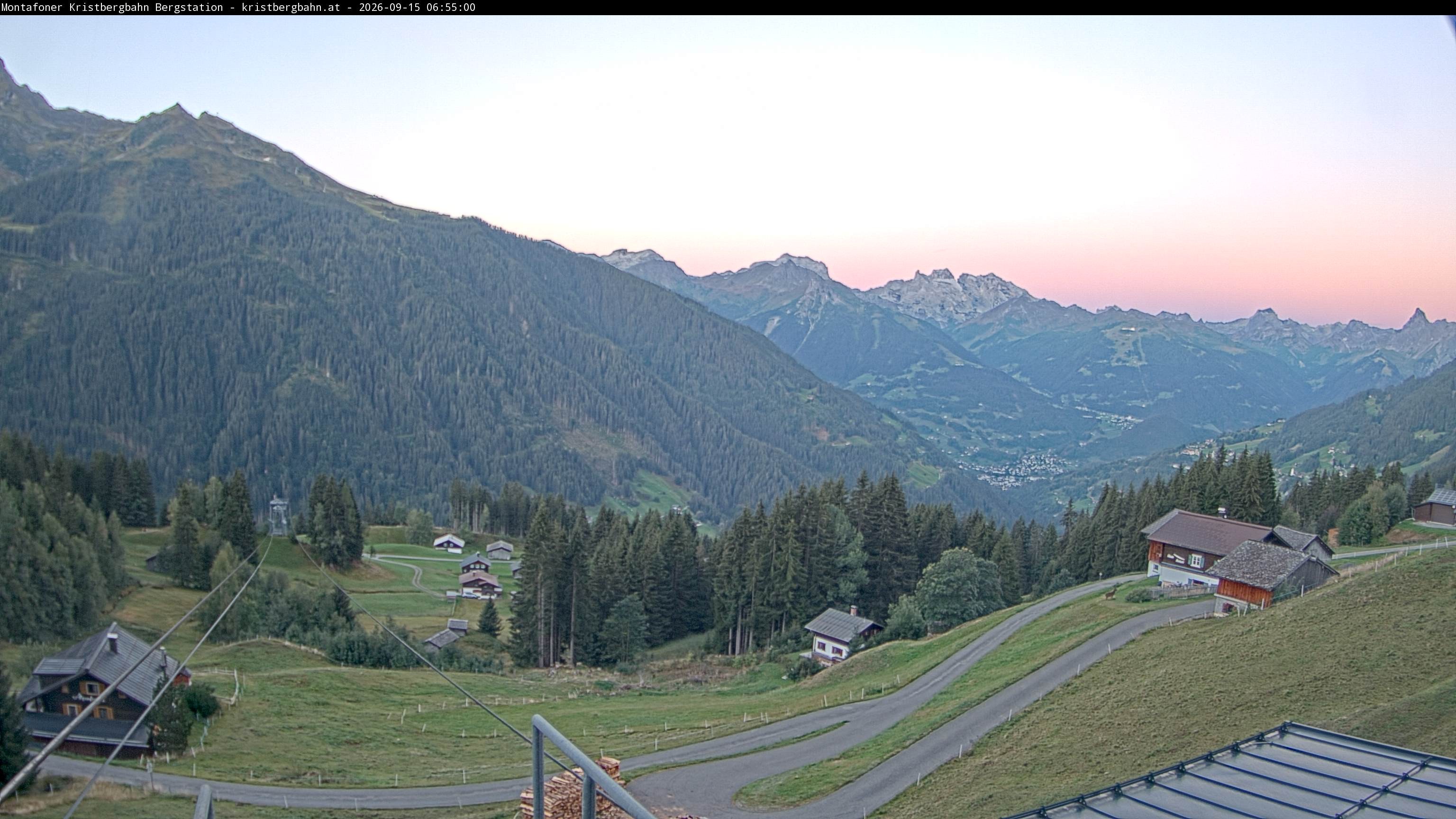 Archiv Foto Webcam Bergstation Montafoner Kristbergbahn, Vorarlberg