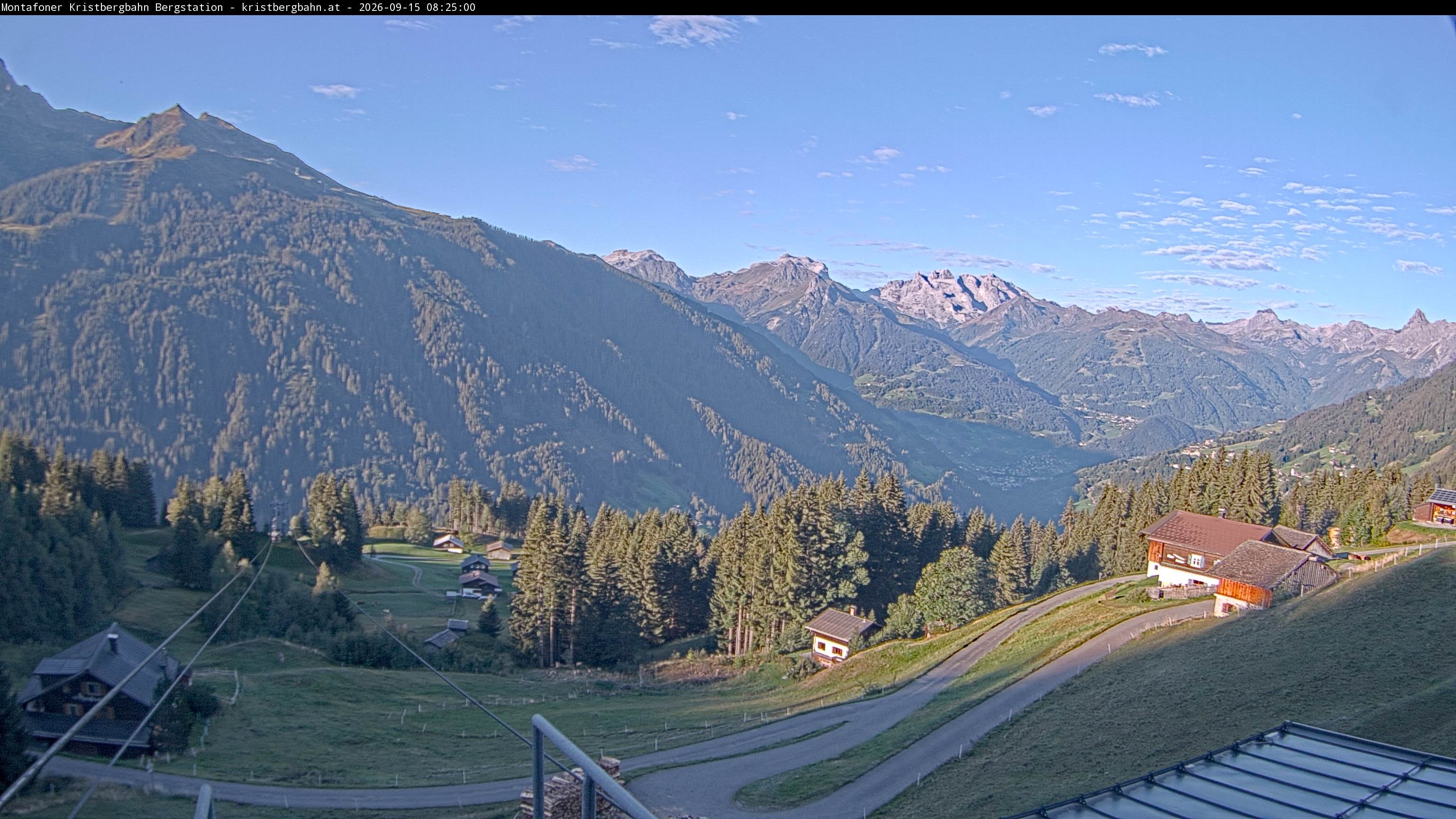 Archiv Foto Webcam Bergstation Montafoner Kristbergbahn, Vorarlberg