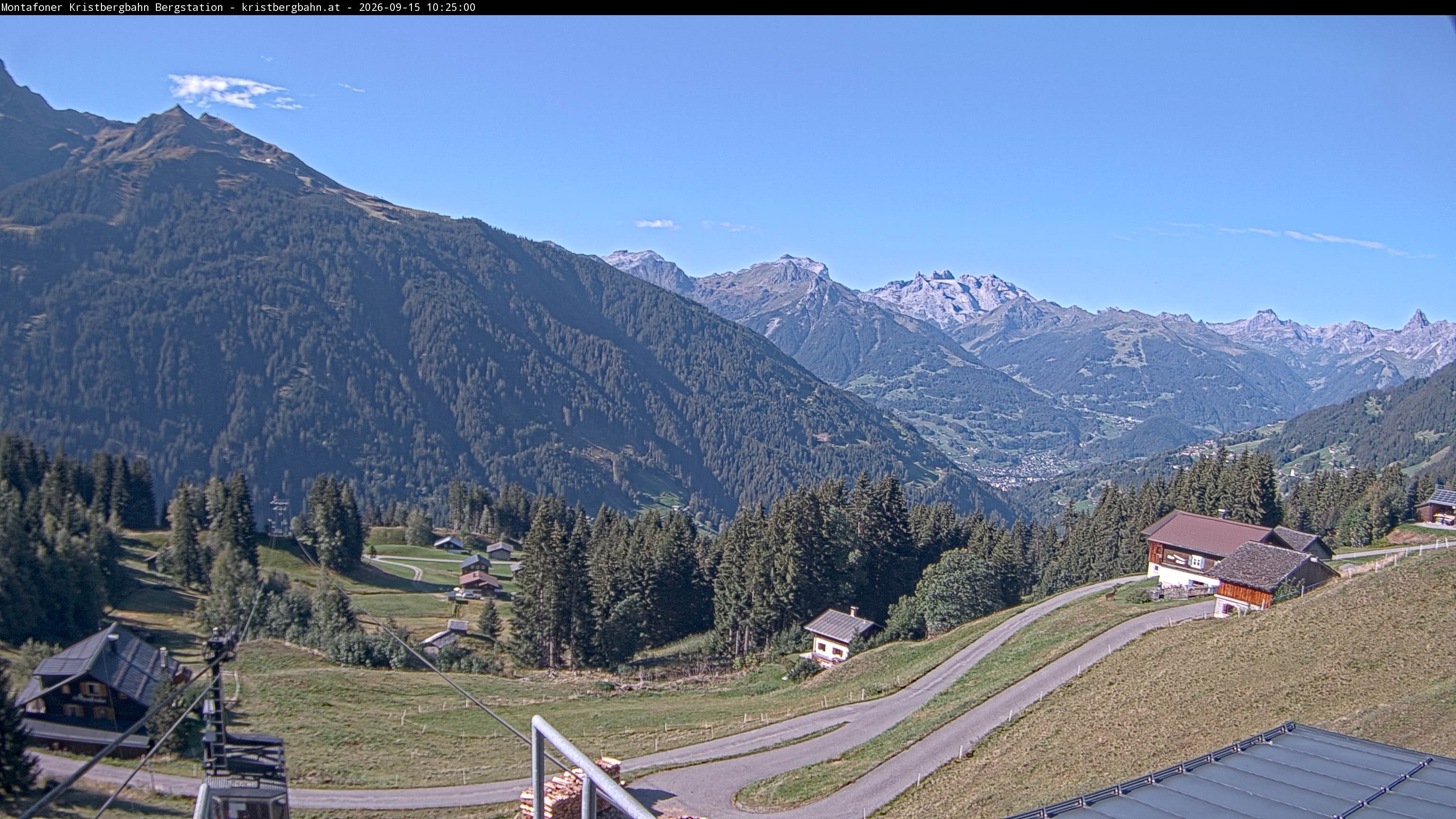 Archiv Foto Webcam Bergstation Montafoner Kristbergbahn, Vorarlberg