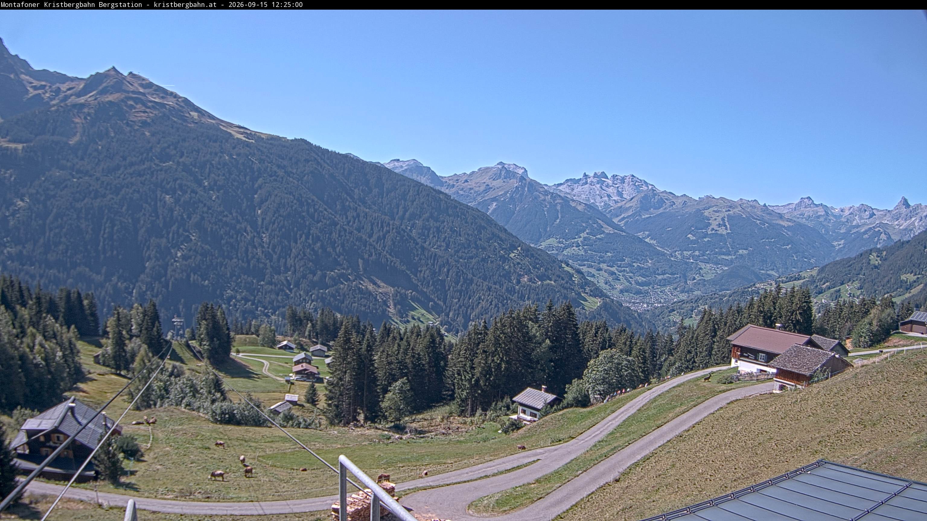 Archiv Foto Webcam Bergstation Montafoner Kristbergbahn, Vorarlberg