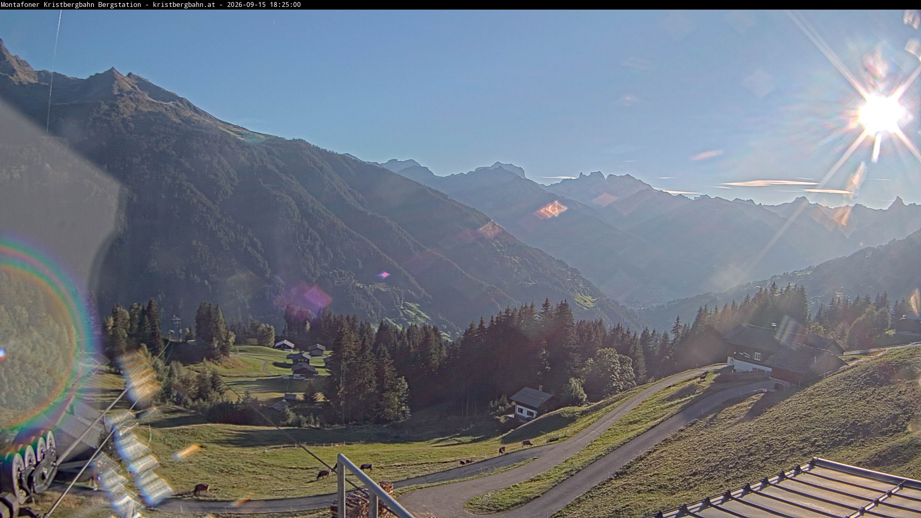 Archiv Foto Webcam Bergstation Montafoner Kristbergbahn, Vorarlberg