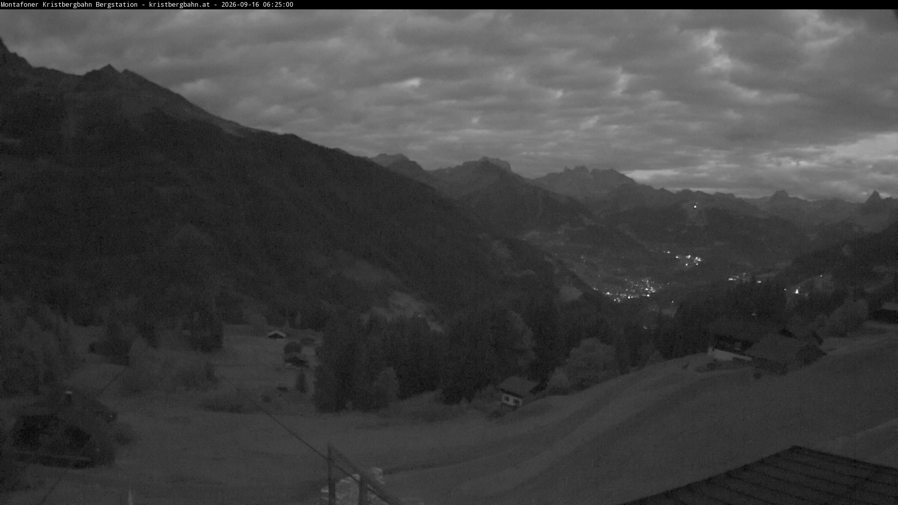 Archiv Foto Webcam Bergstation Montafoner Kristbergbahn, Vorarlberg