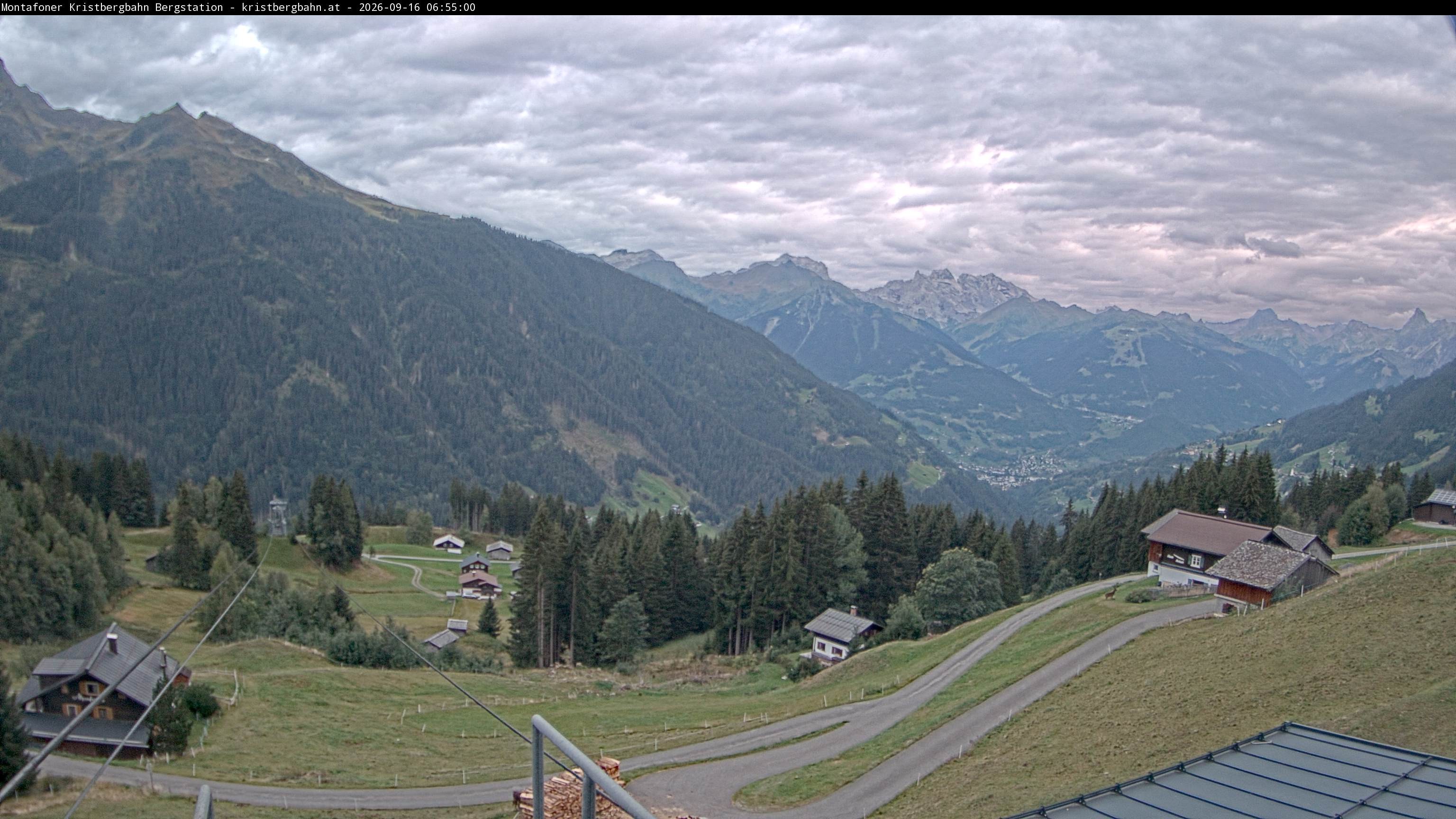 Archiv Foto Webcam Bergstation Montafoner Kristbergbahn, Vorarlberg