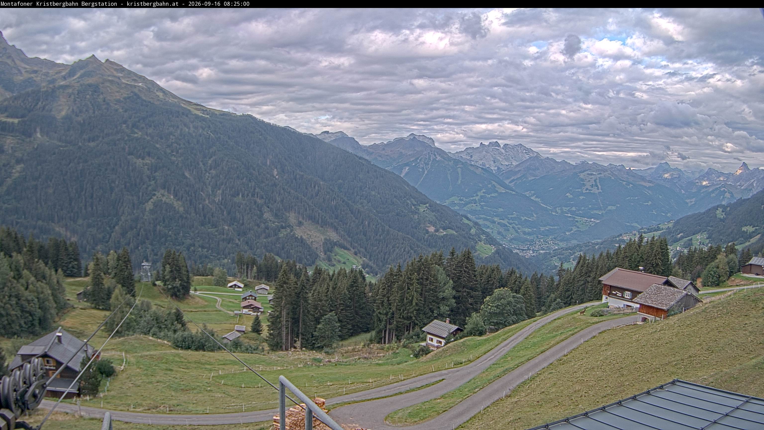 Archiv Foto Webcam Bergstation Montafoner Kristbergbahn, Vorarlberg