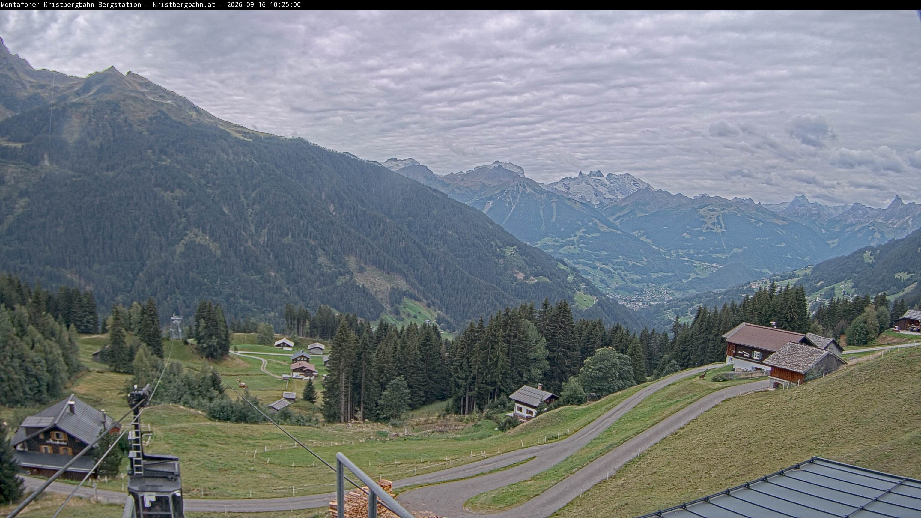 Archiv Foto Webcam Bergstation Montafoner Kristbergbahn, Vorarlberg