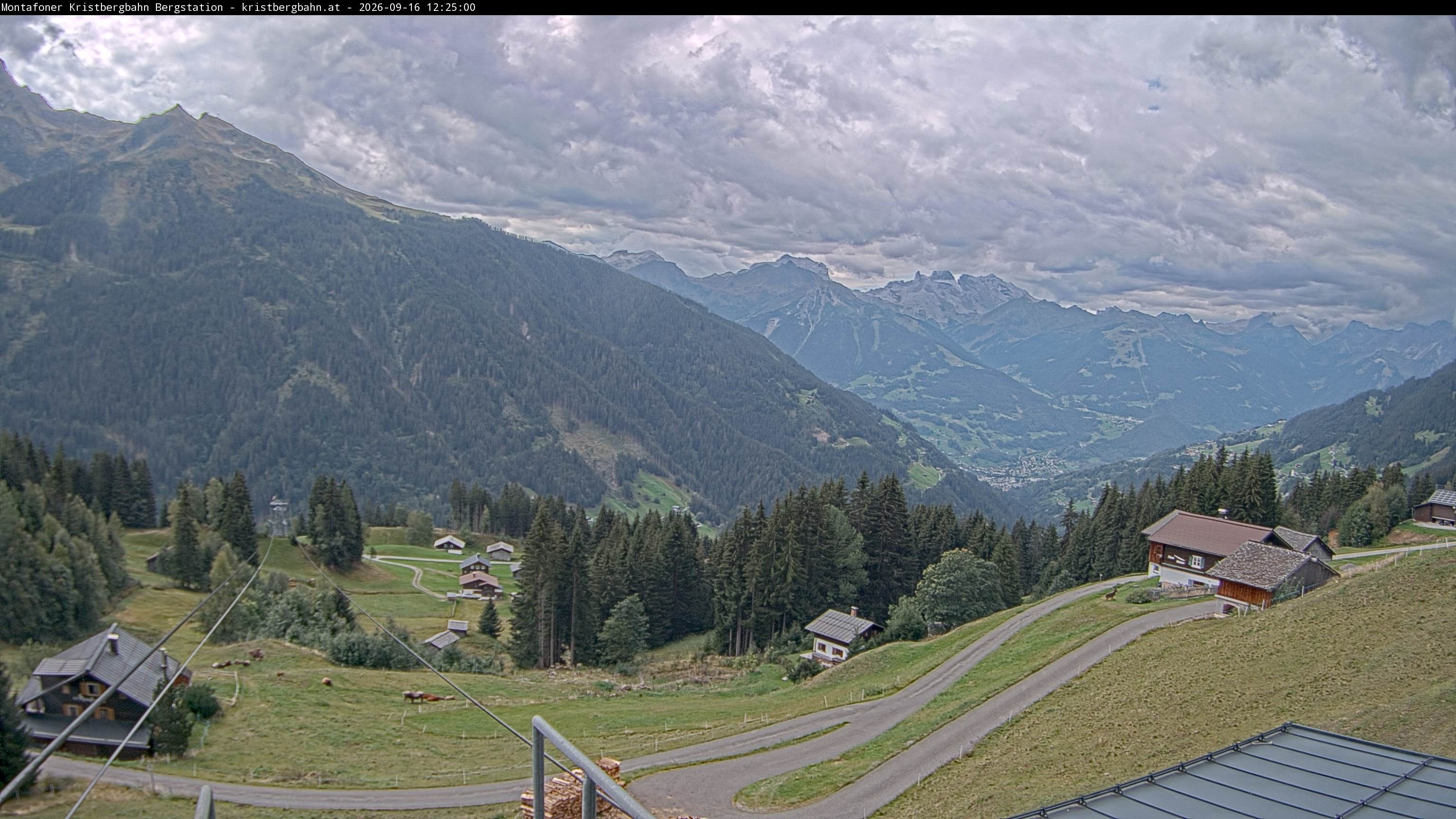 Archiv Foto Webcam Bergstation Montafoner Kristbergbahn, Vorarlberg