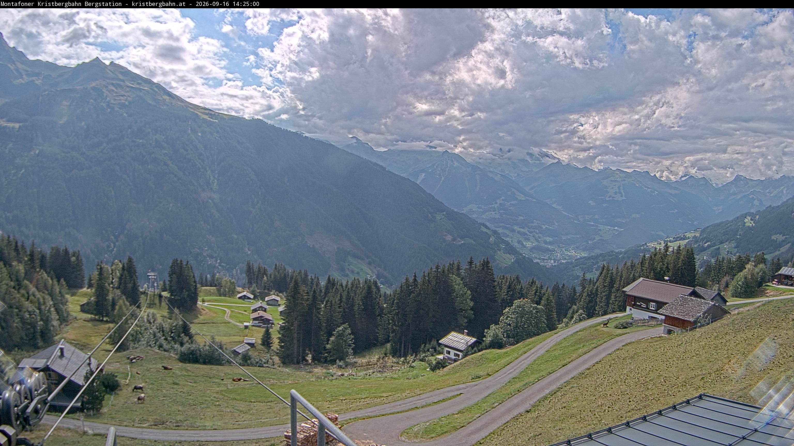 Archiv Foto Webcam Bergstation Montafoner Kristbergbahn, Vorarlberg