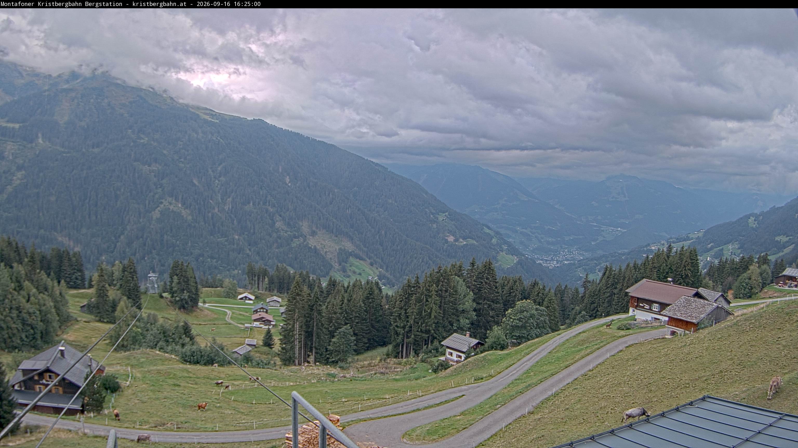 Archiv Foto Webcam Bergstation Montafoner Kristbergbahn, Vorarlberg