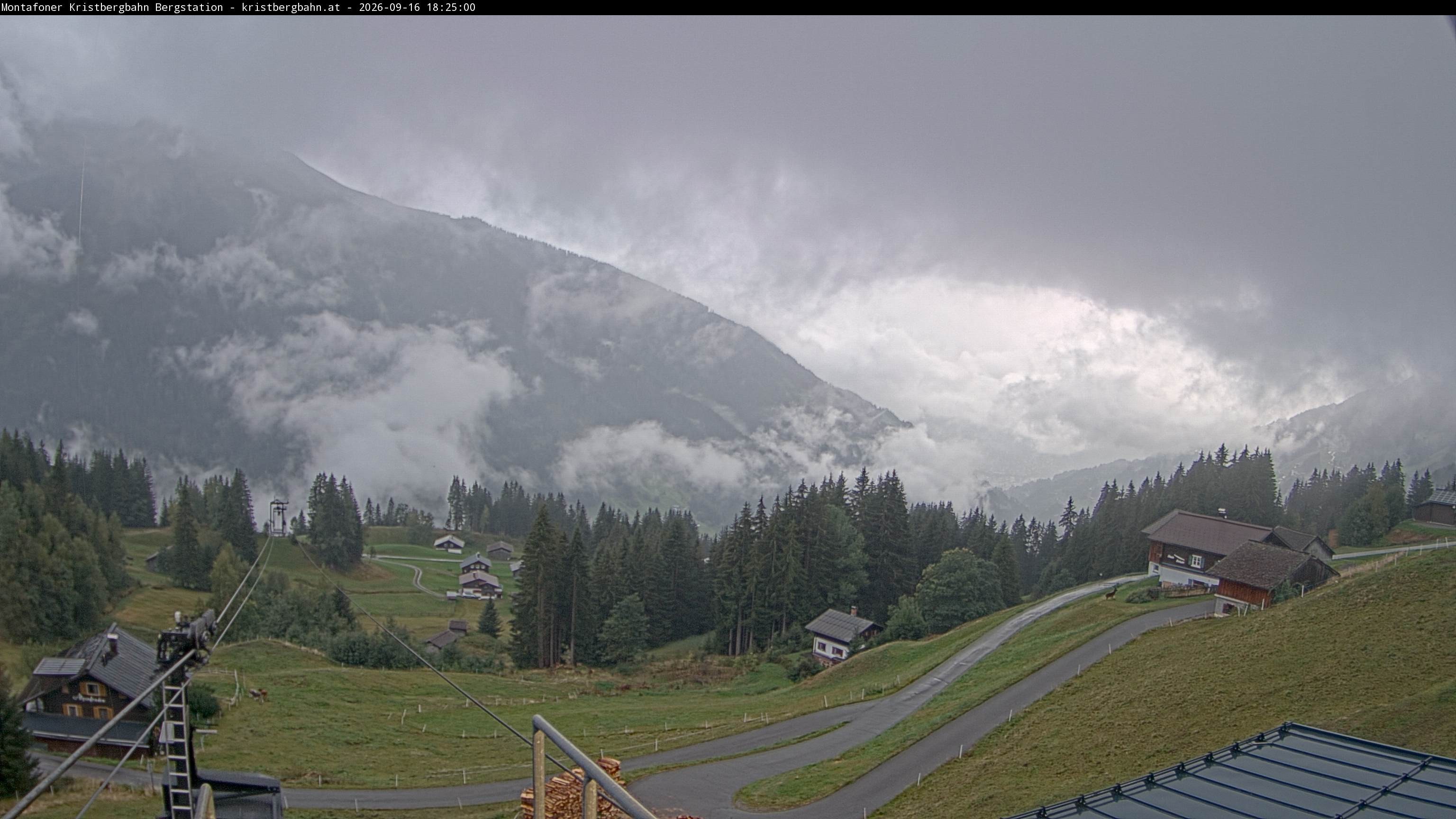 Archiv Foto Webcam Bergstation Montafoner Kristbergbahn, Vorarlberg
