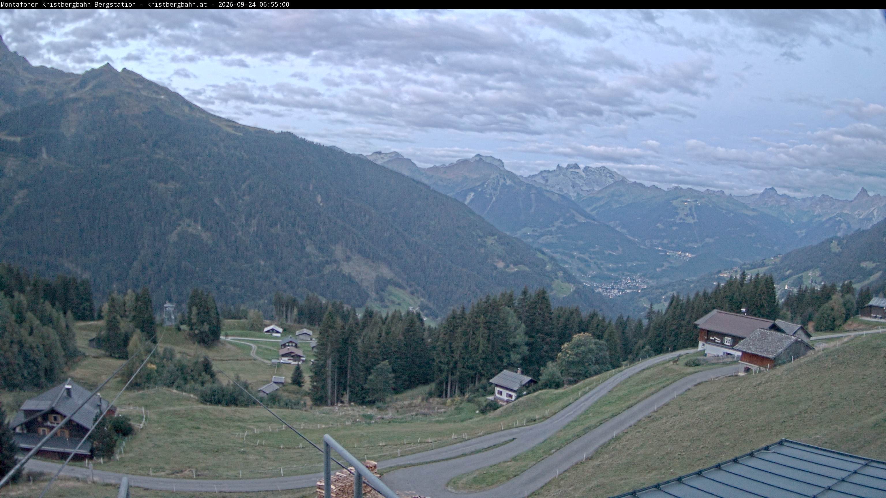 Archiv Foto Webcam Bergstation Montafoner Kristbergbahn, Vorarlberg