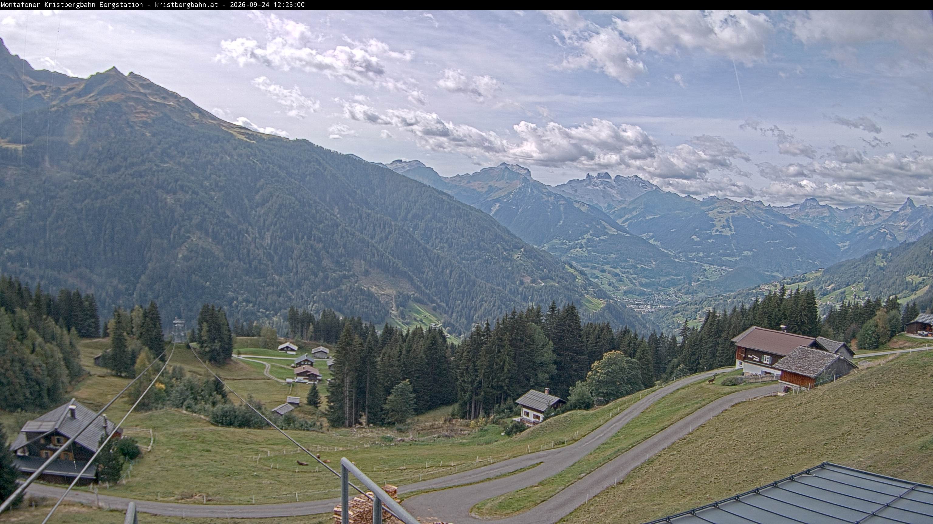 Archiv Foto Webcam Bergstation Montafoner Kristbergbahn, Vorarlberg