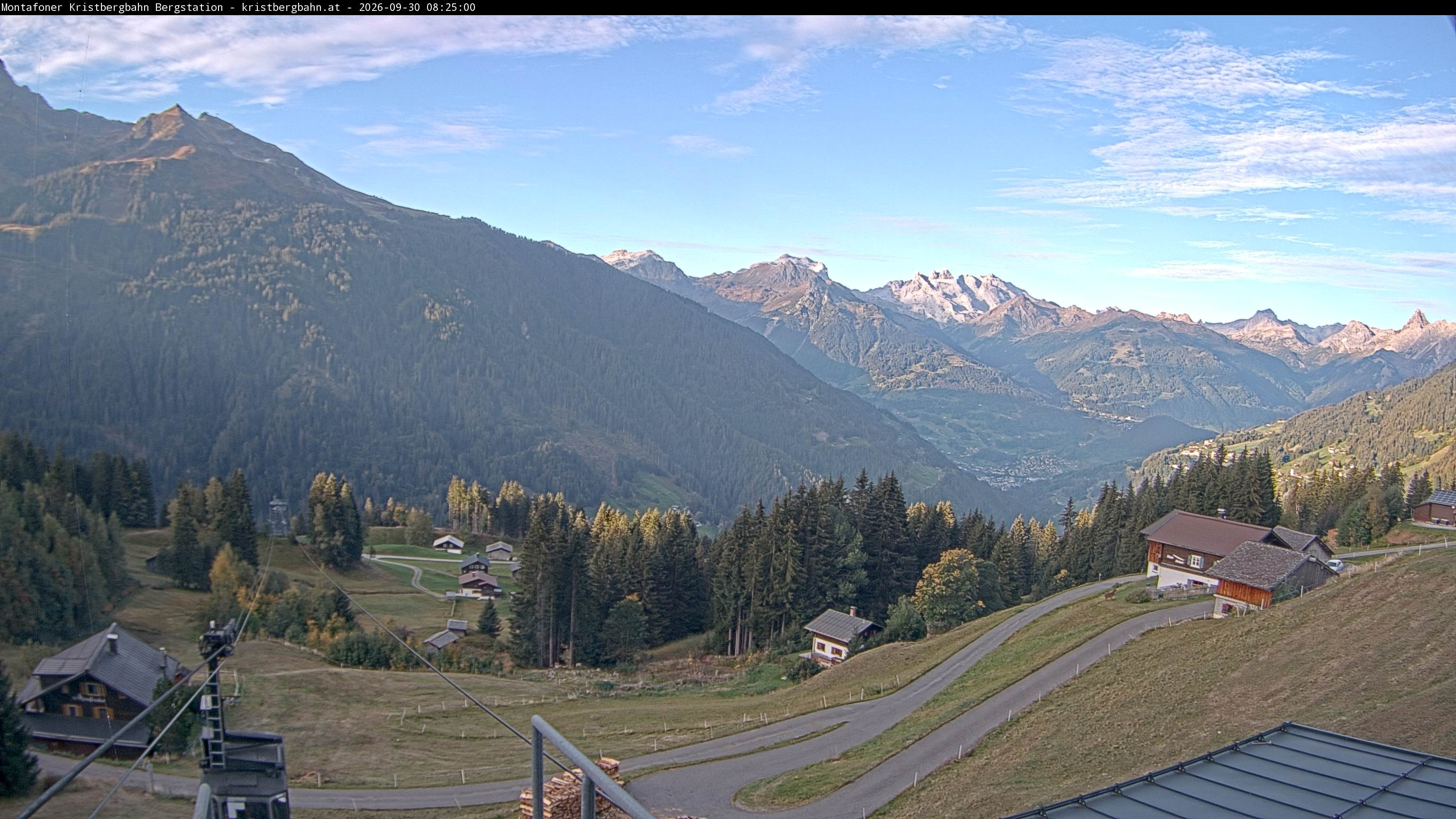 Archived image Webcam Top station Montafoner Kristbergbahn, Vorarlberg