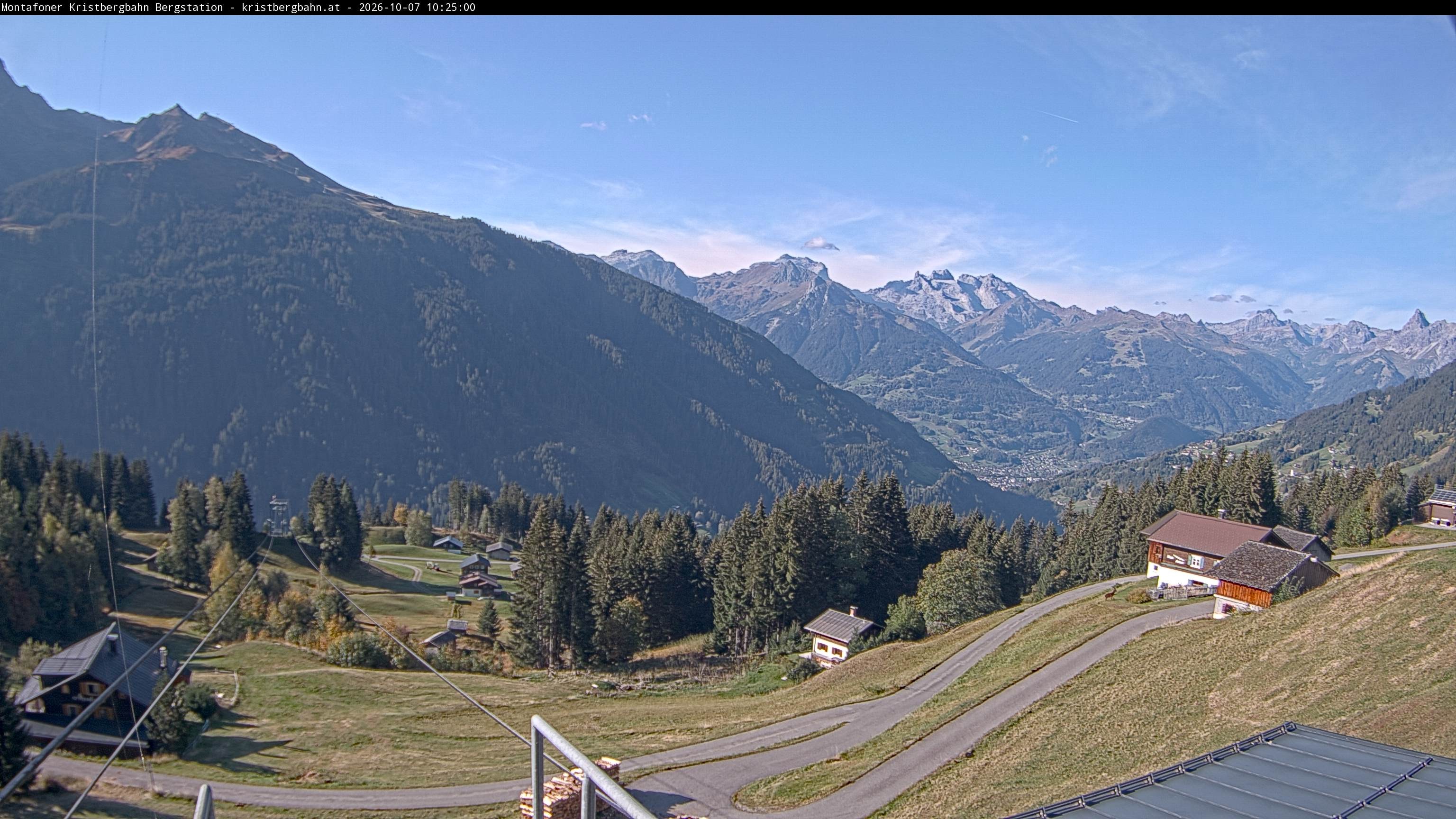 Archiv Foto Webcam Bergstation Montafoner Kristbergbahn, Vorarlberg