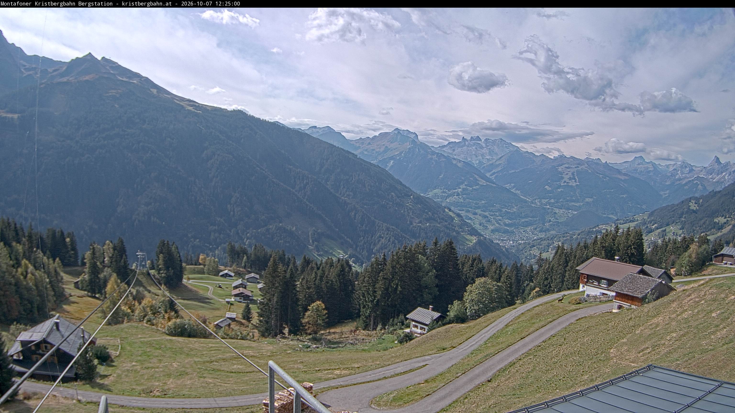 Archiv Foto Webcam Bergstation Montafoner Kristbergbahn, Vorarlberg