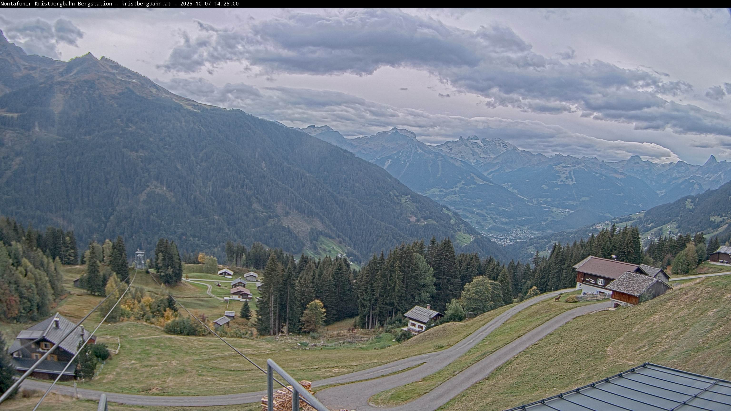 Archiv Foto Webcam Bergstation Montafoner Kristbergbahn, Vorarlberg