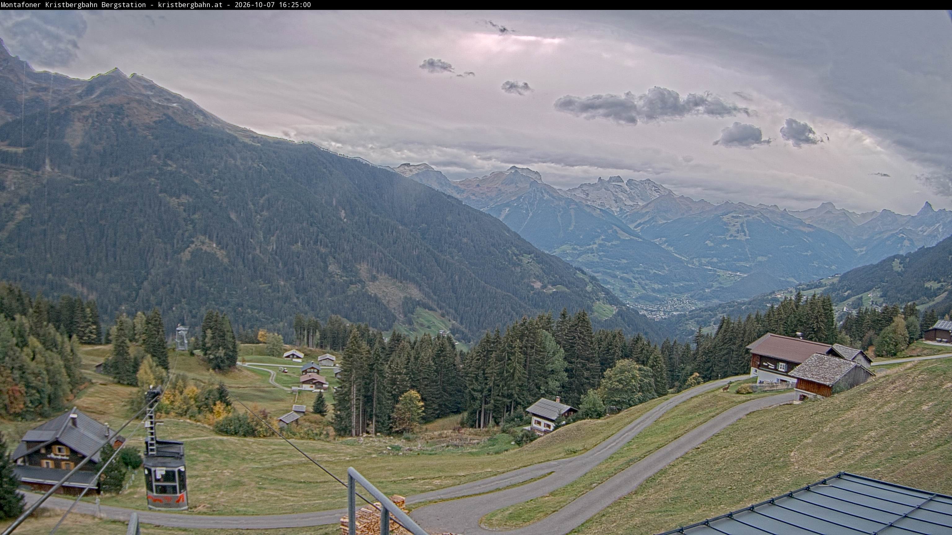 Archiv Foto Webcam Bergstation Montafoner Kristbergbahn, Vorarlberg