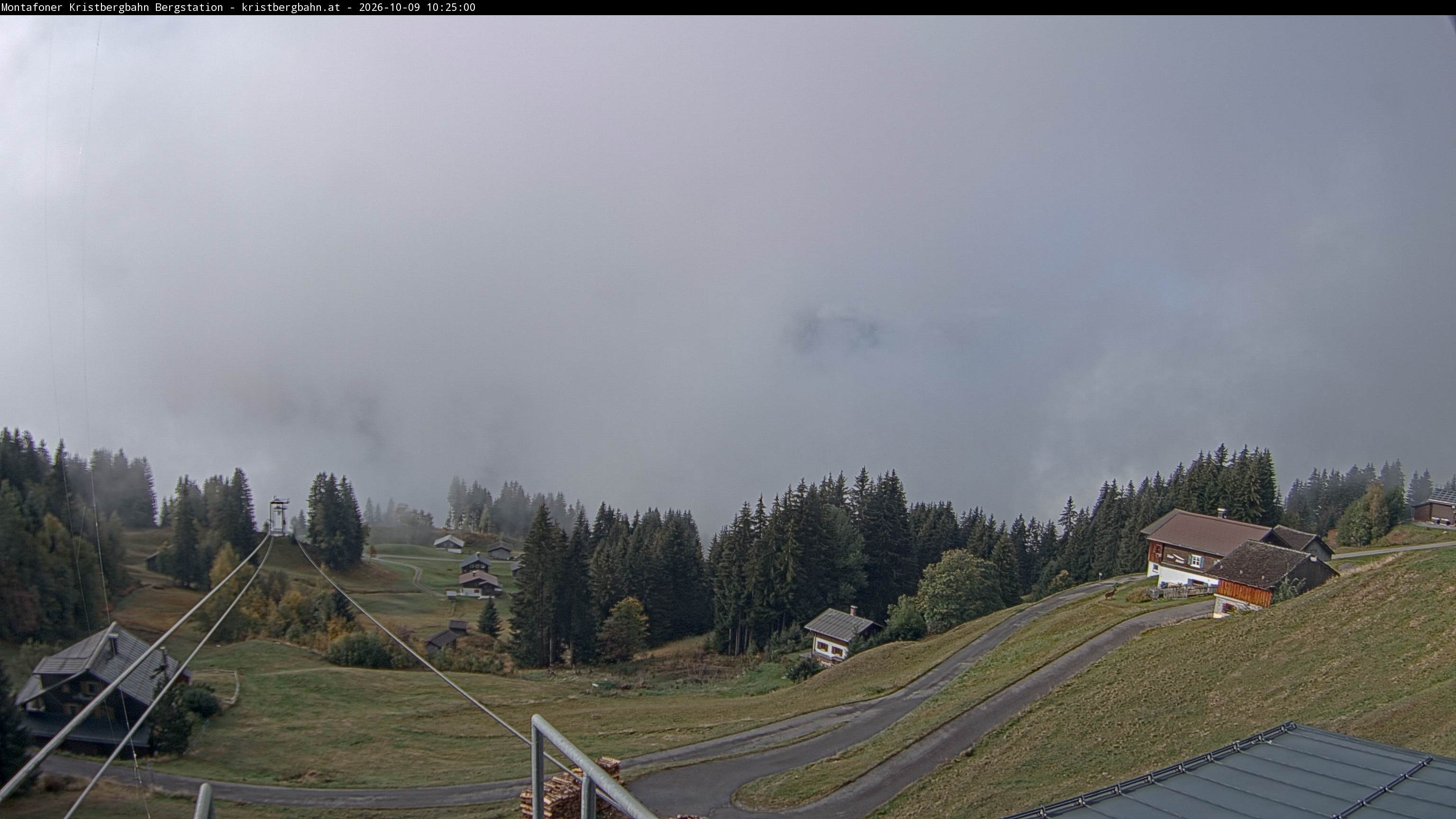 Archiv Foto Webcam Bergstation Montafoner Kristbergbahn, Vorarlberg