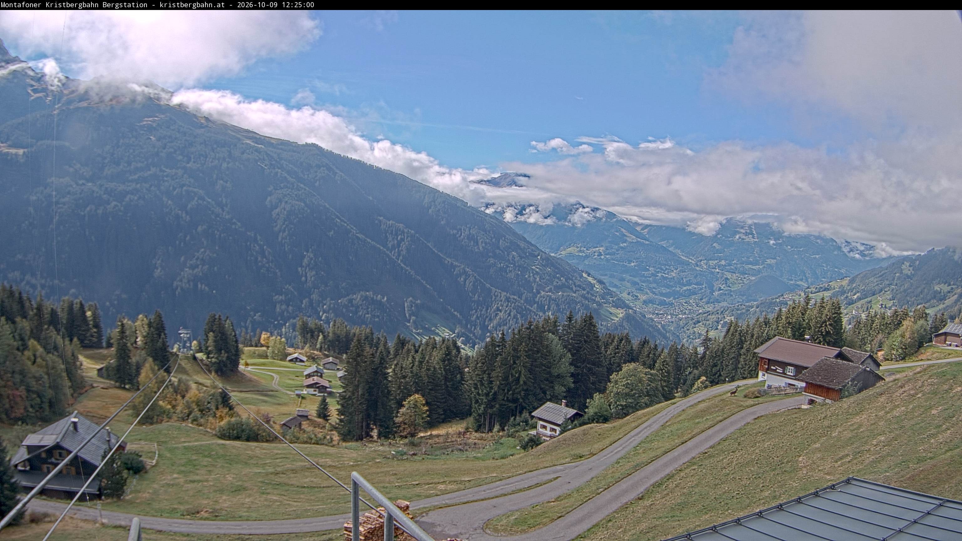 Archiv Foto Webcam Bergstation Montafoner Kristbergbahn, Vorarlberg